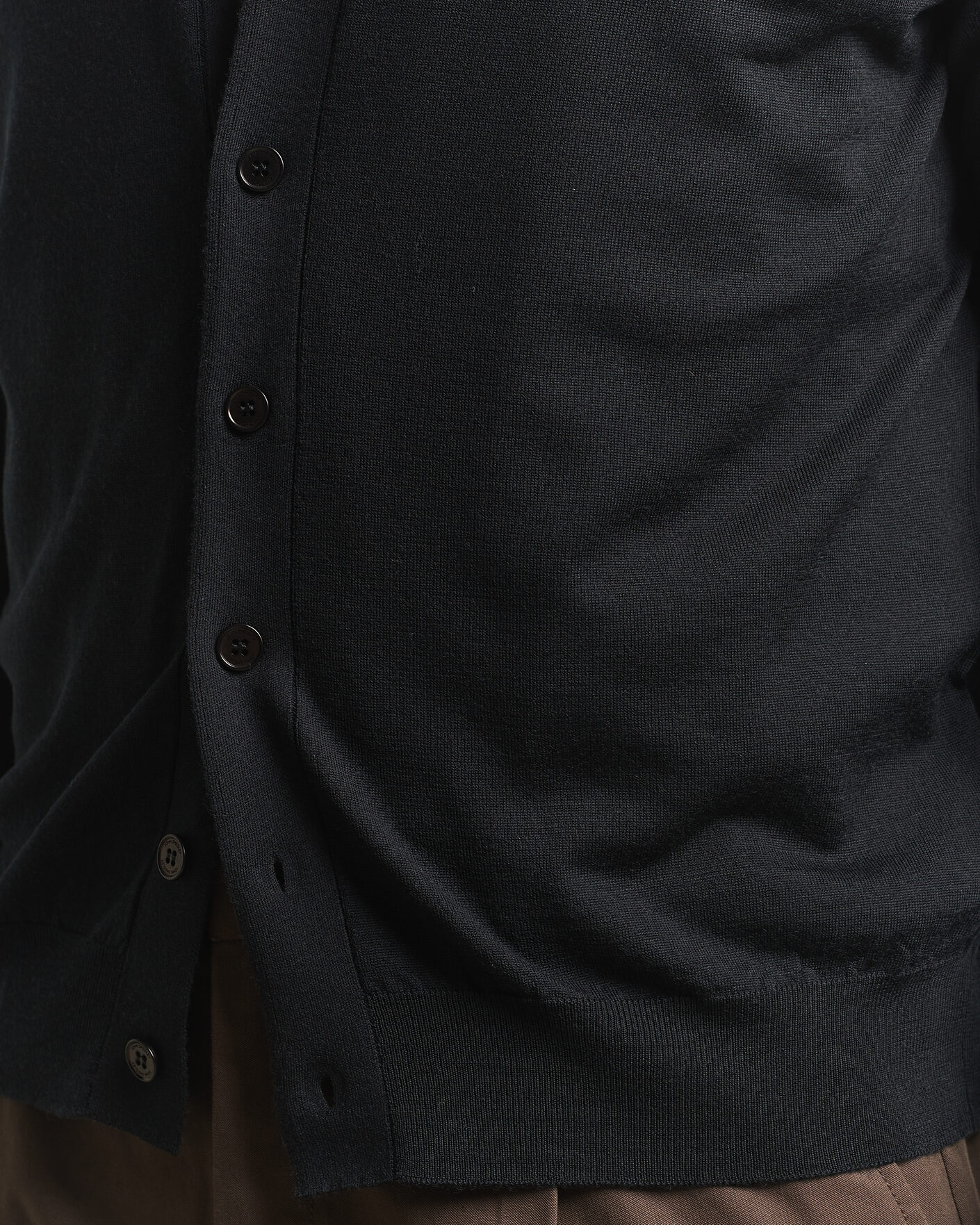 Herren | Pullover | John Smedley | Bradrick Extra Fine Merino Cardigan Black