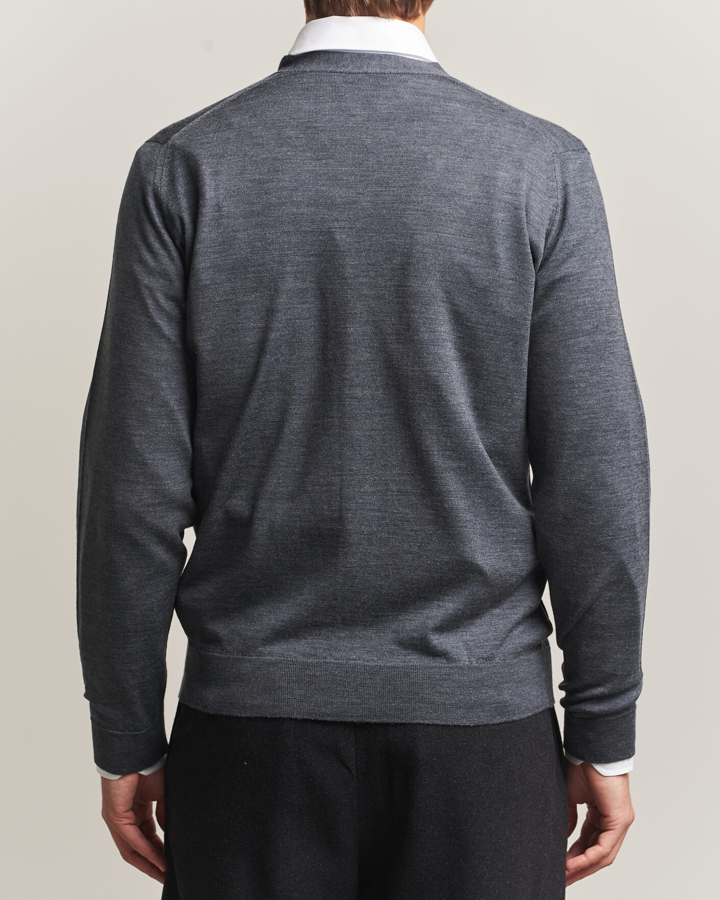Herren | Pullover | John Smedley | Bradrick Extra Fine Merino Cardigan Charcoal