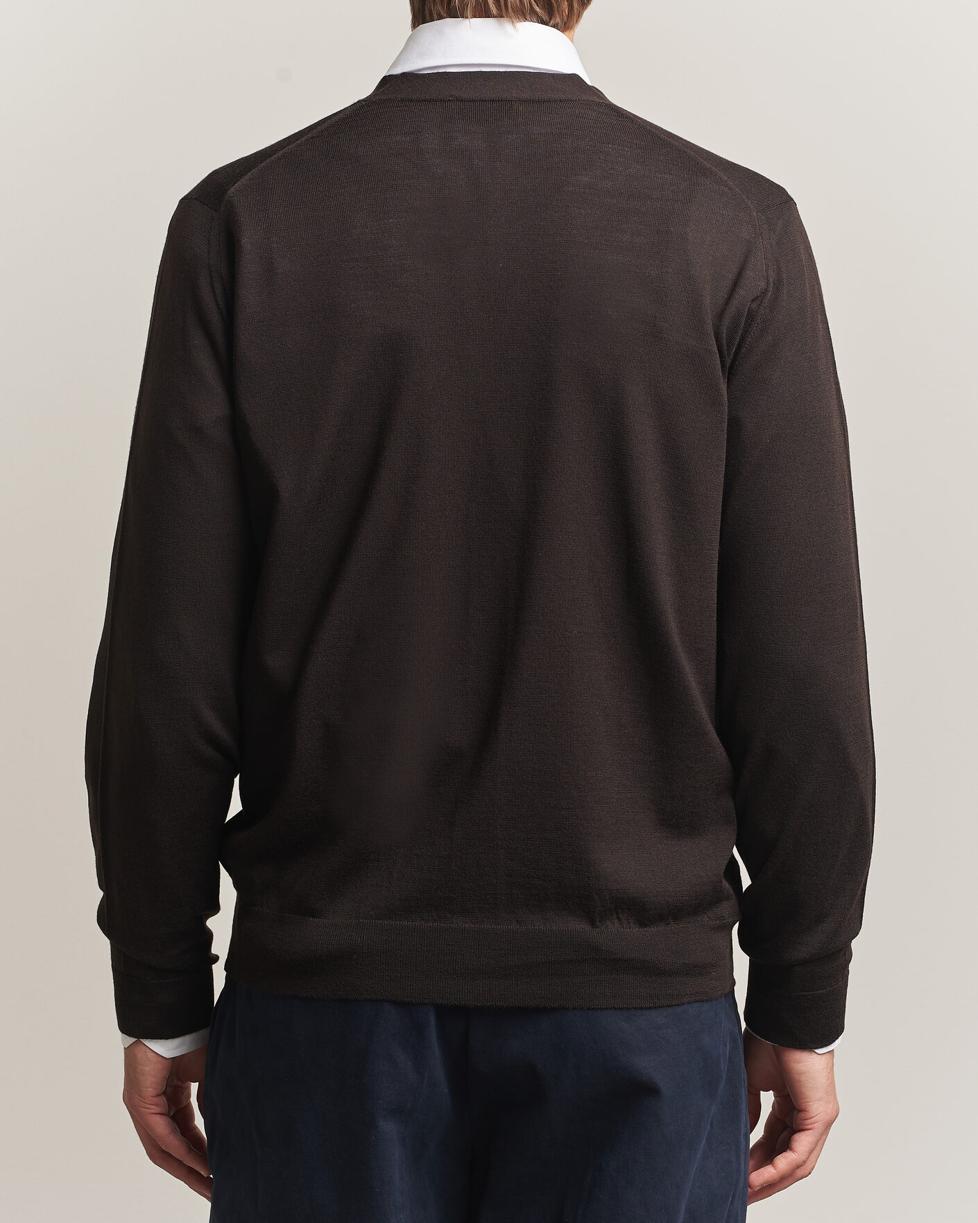 Herren | Pullover | John Smedley | Bradrick Extra Fine Merino Cardigan Faulkner Brown