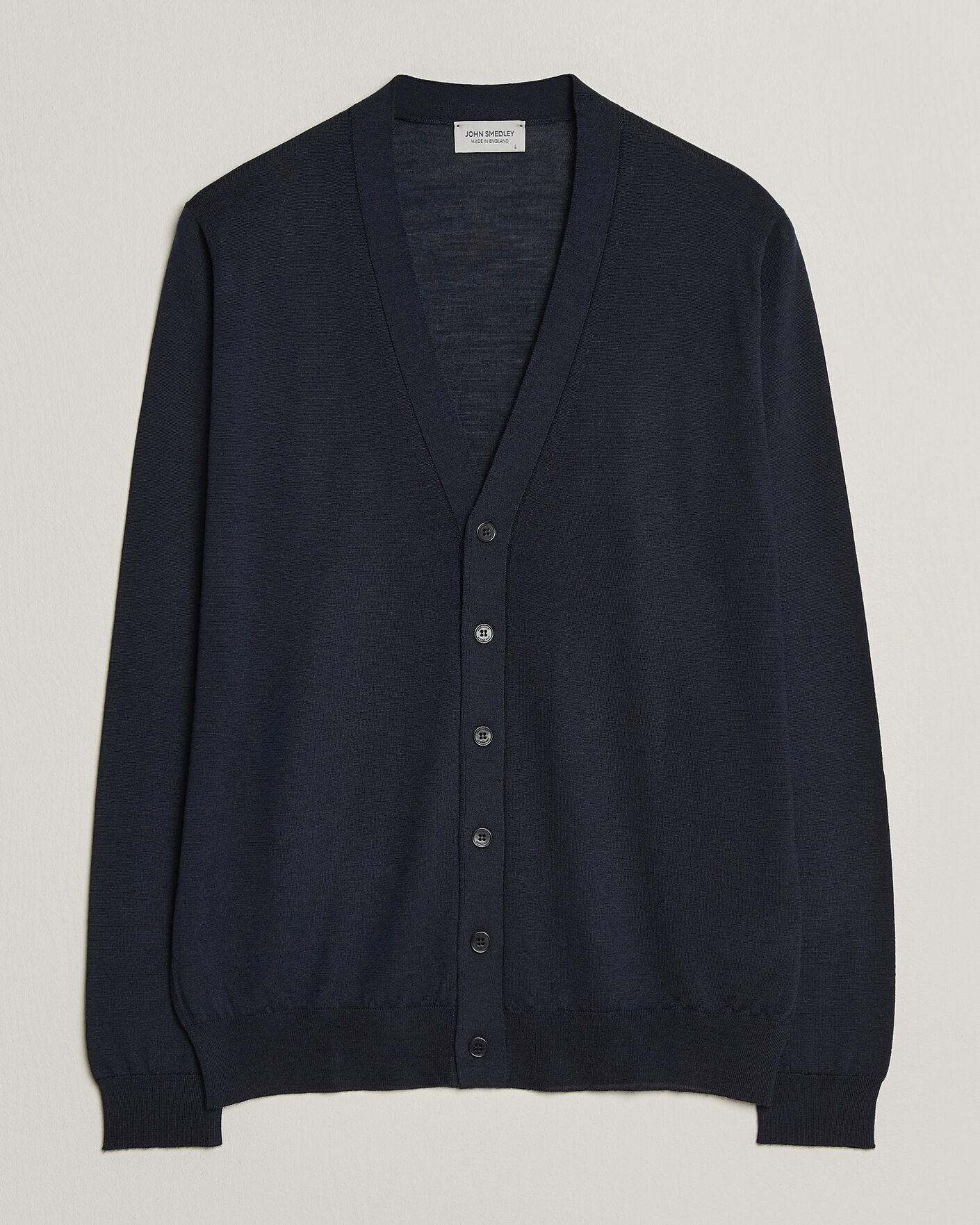 Herren | Pullover | John Smedley | Bradrick Extra Fine Merino Cardigan Midnight