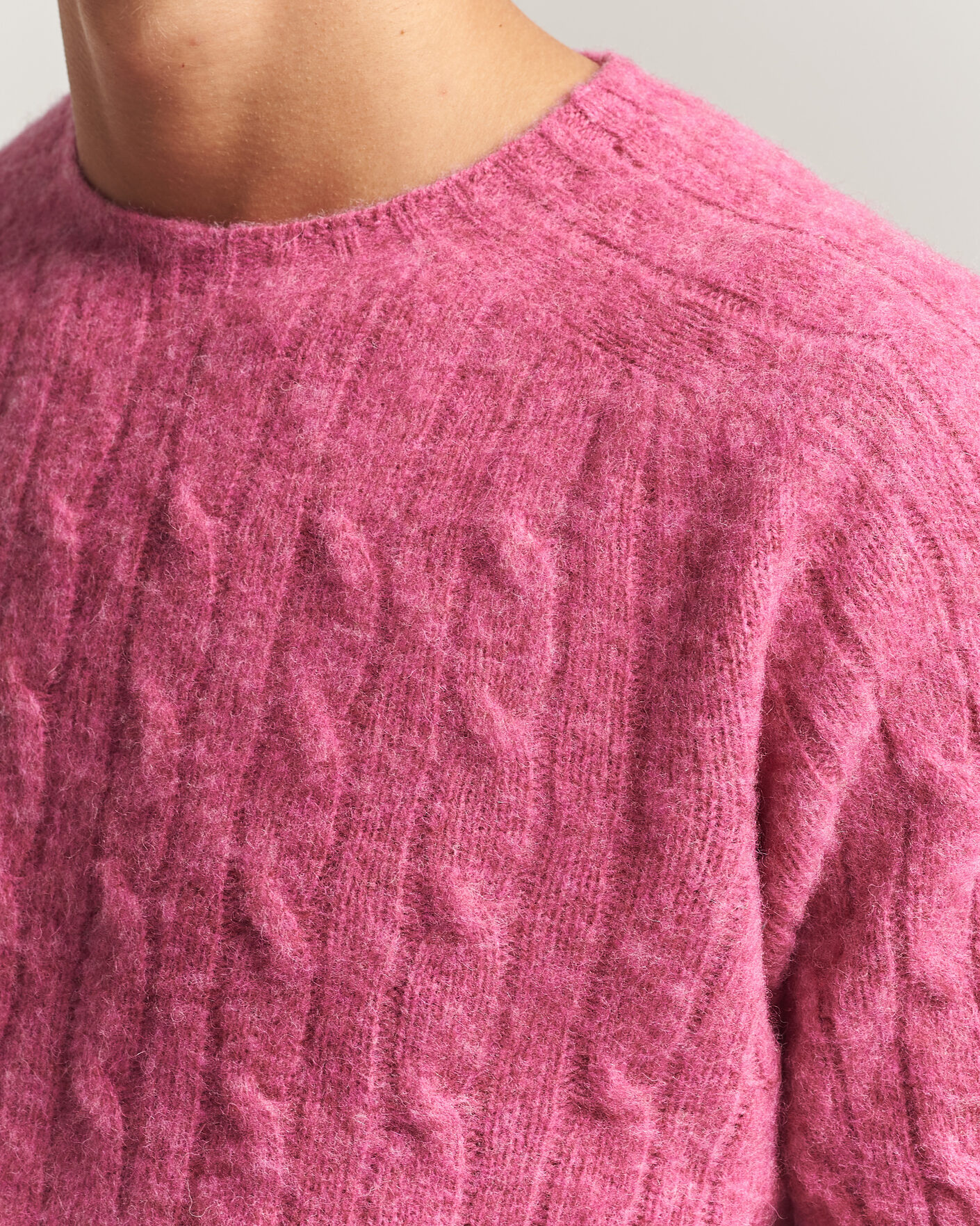 Herren | Pullover | Polo Ralph Lauren | Shaggy Cable Merino Pullover Thulian Pink Heather