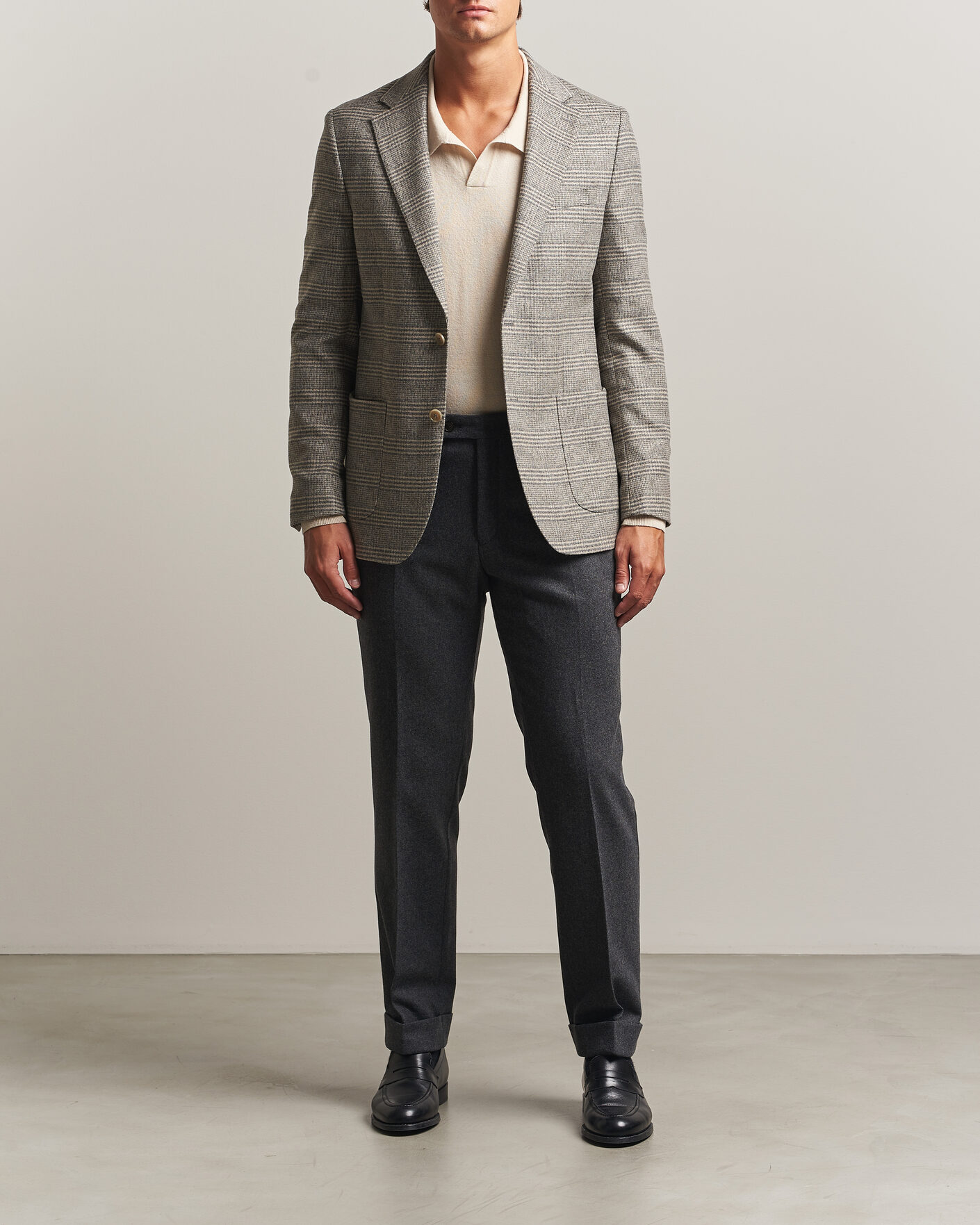 Herren | Sakkos | Morris | Soft Glencheck Blazer Brown