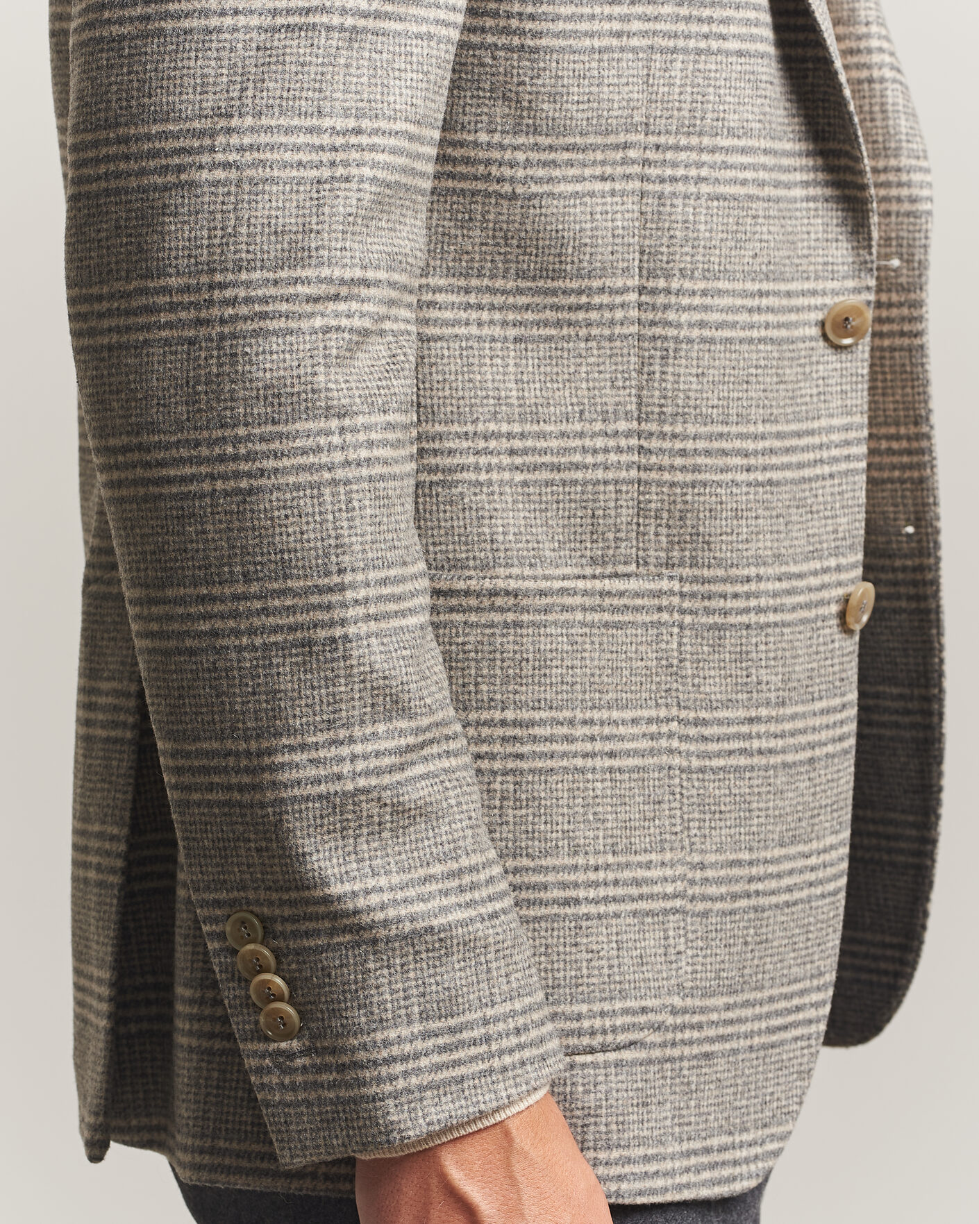 Herren | Sakkos | Morris | Soft Glencheck Blazer Brown