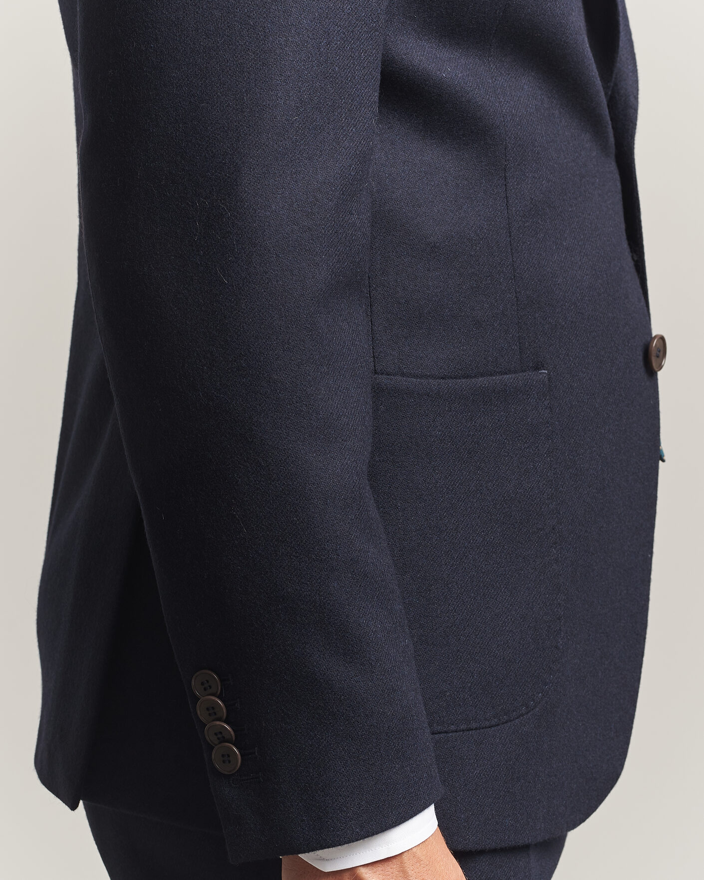 Herren | Sakkos | Morris | Flannel Suit Blazer Navy