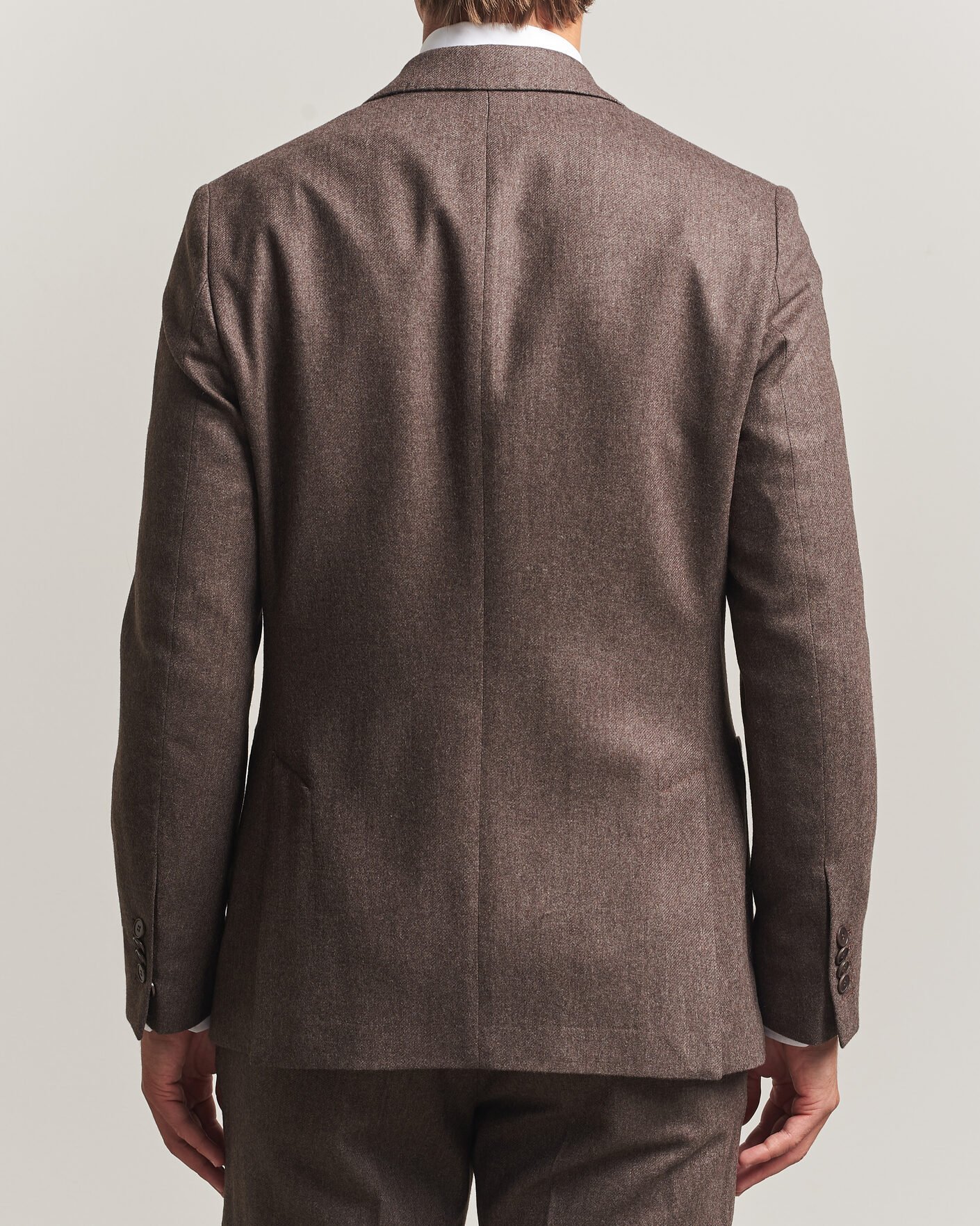 Herren | Sakkos | Morris | Flannel Suit Blazer Brown