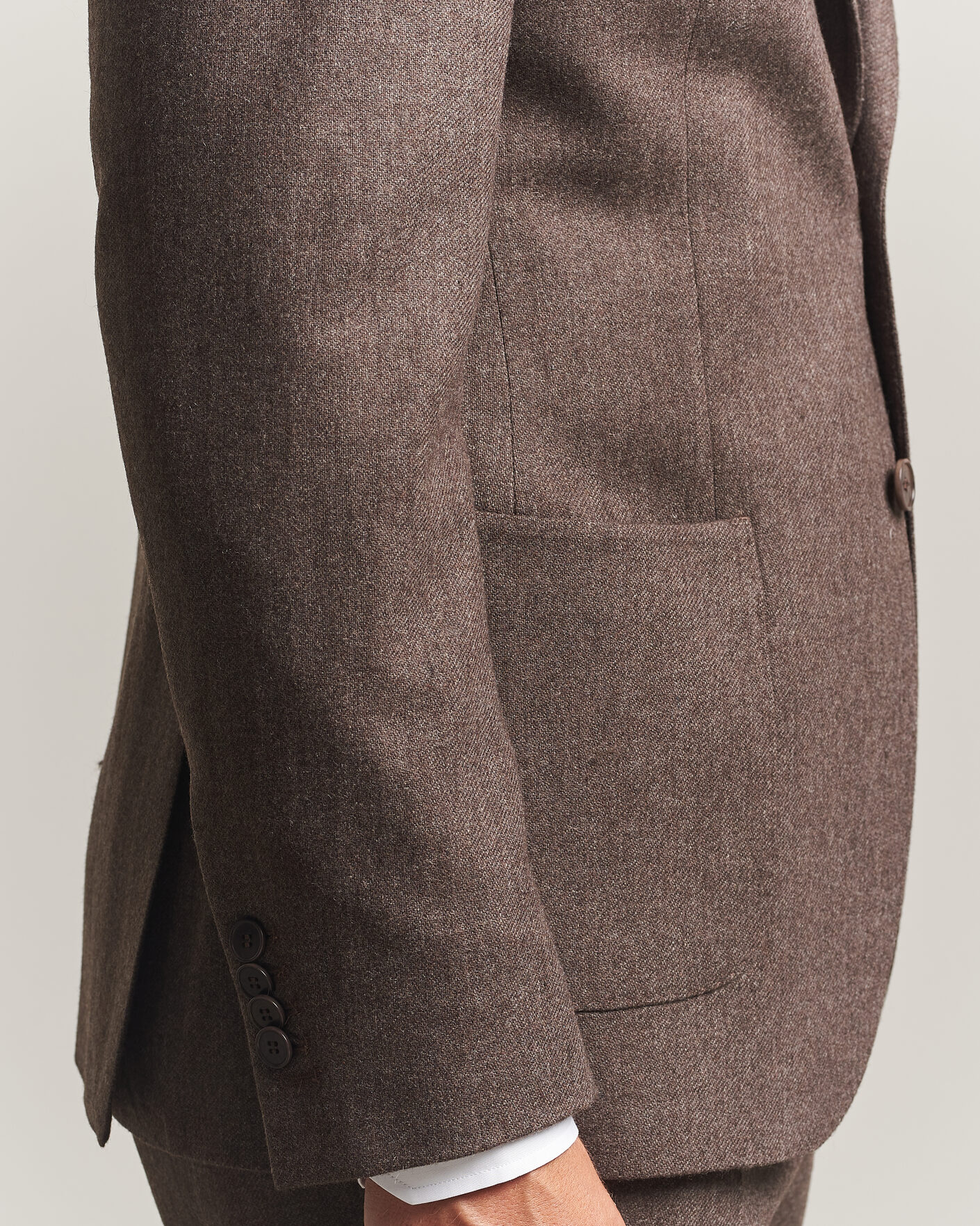 Herren | Sakkos | Morris | Flannel Suit Blazer Brown