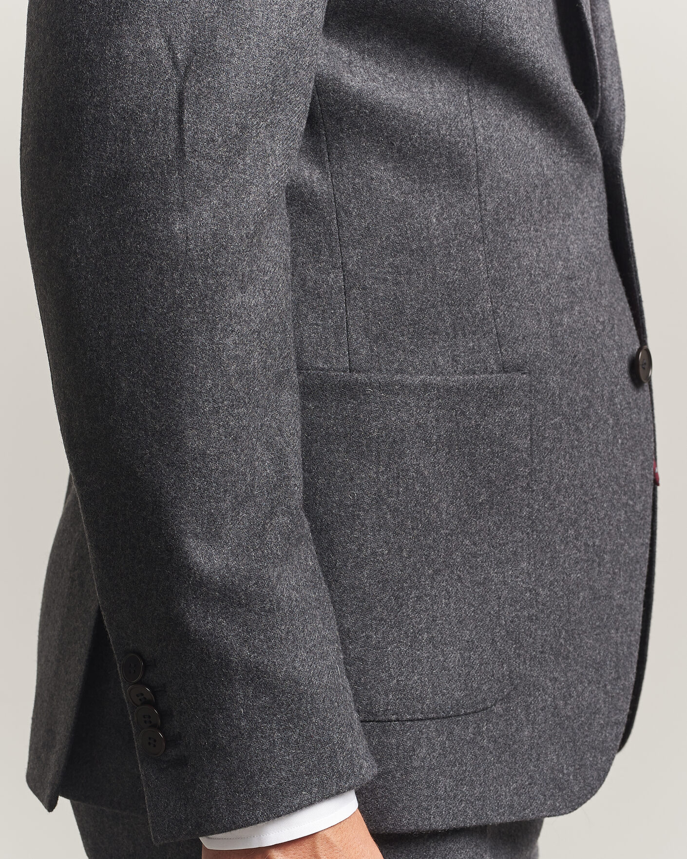Herren | Sakkos | Morris | Flannel Suit Blazer Grey