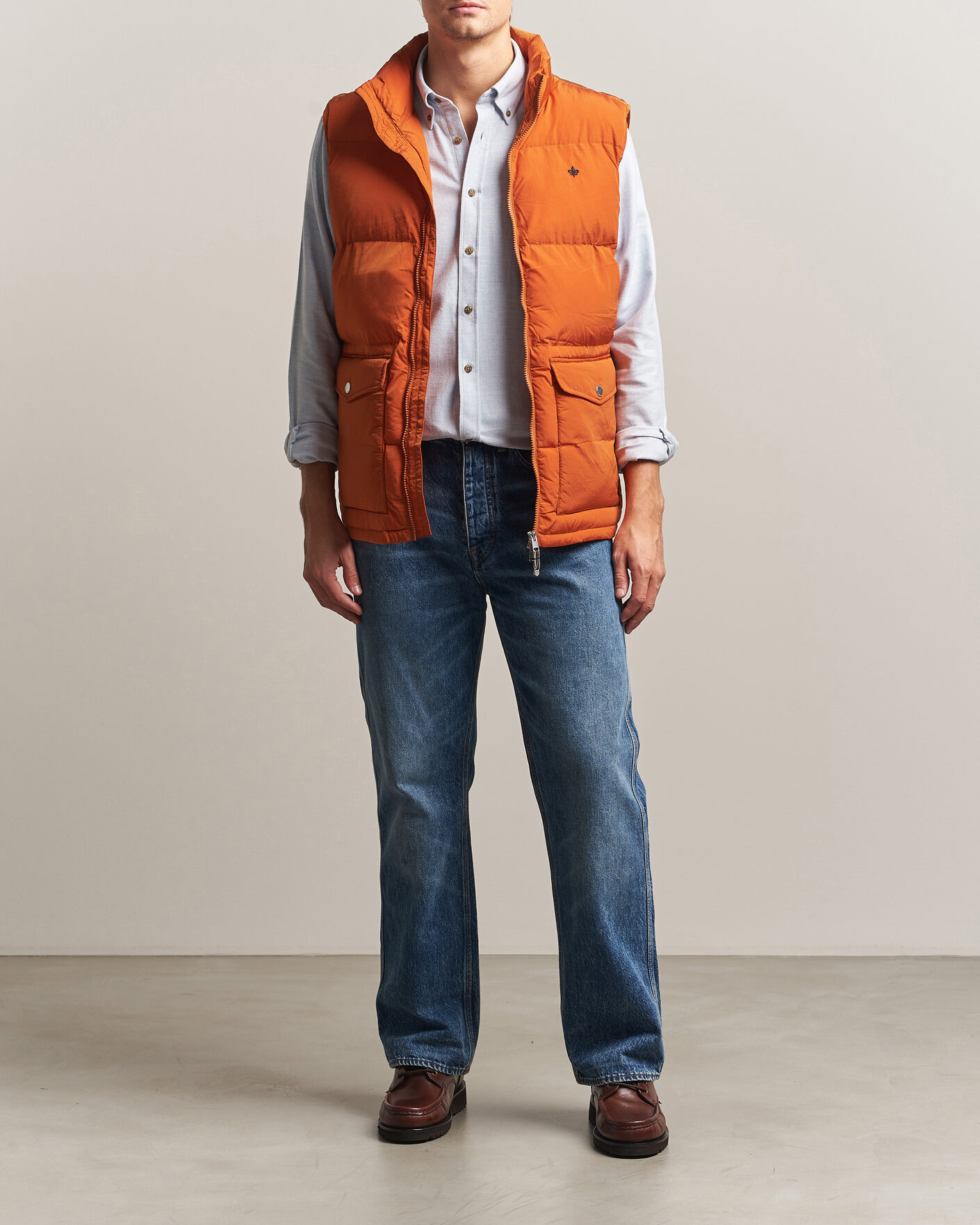Herren | Westen | Morris | Lennox Puffer Vest Orange