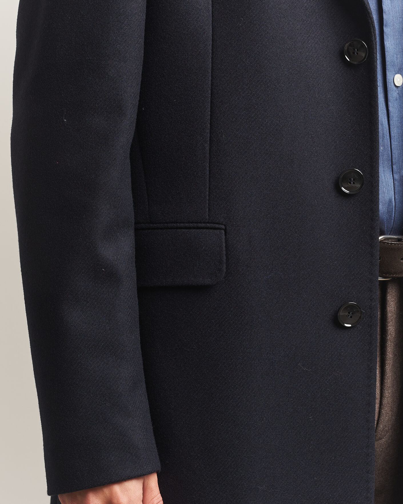 Herren | Jacken | Morris | Ben Wool Coat Navy