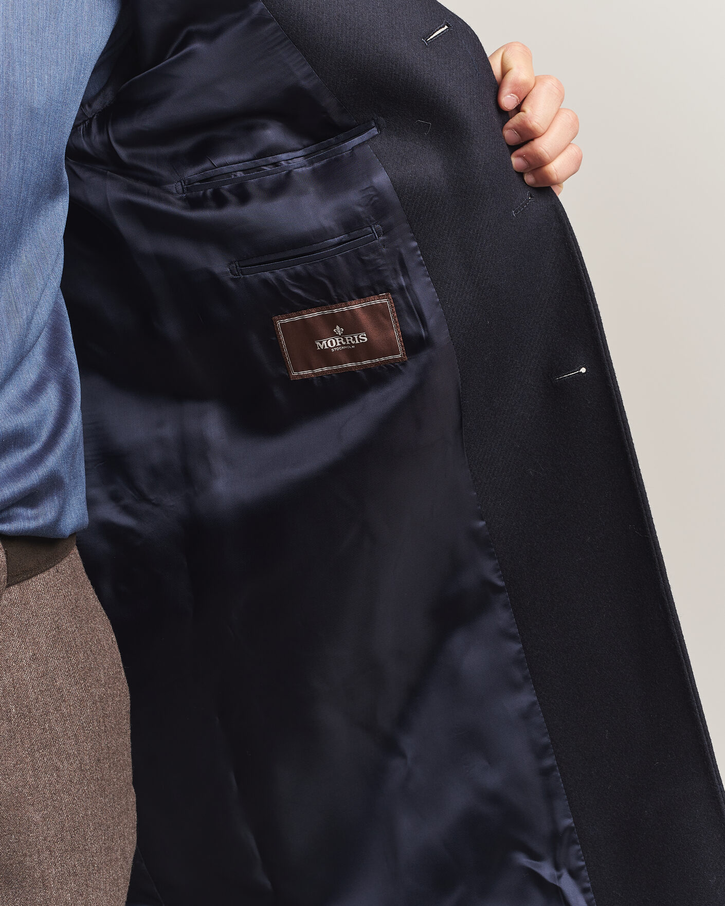 Herren | Jacken | Morris | Ben Wool Coat Navy