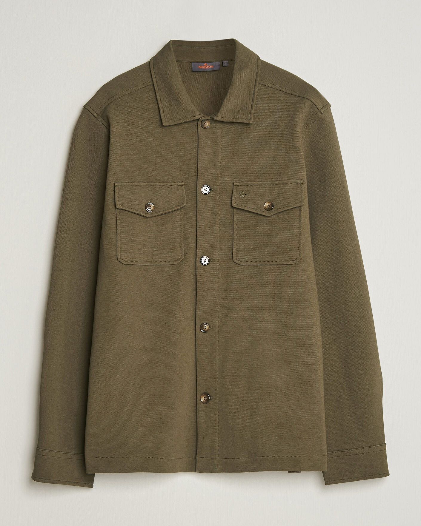 Herren | Hemden | Morris | Andrew Jersey Overshirt Olive