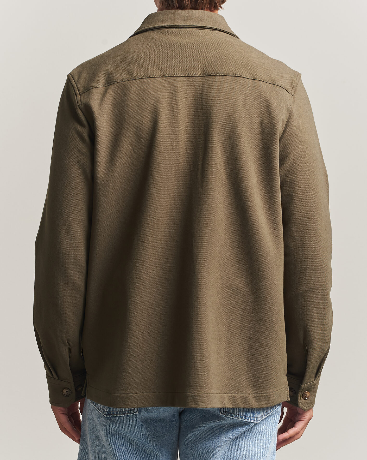 Herren | Hemden | Morris | Andrew Jersey Overshirt Olive