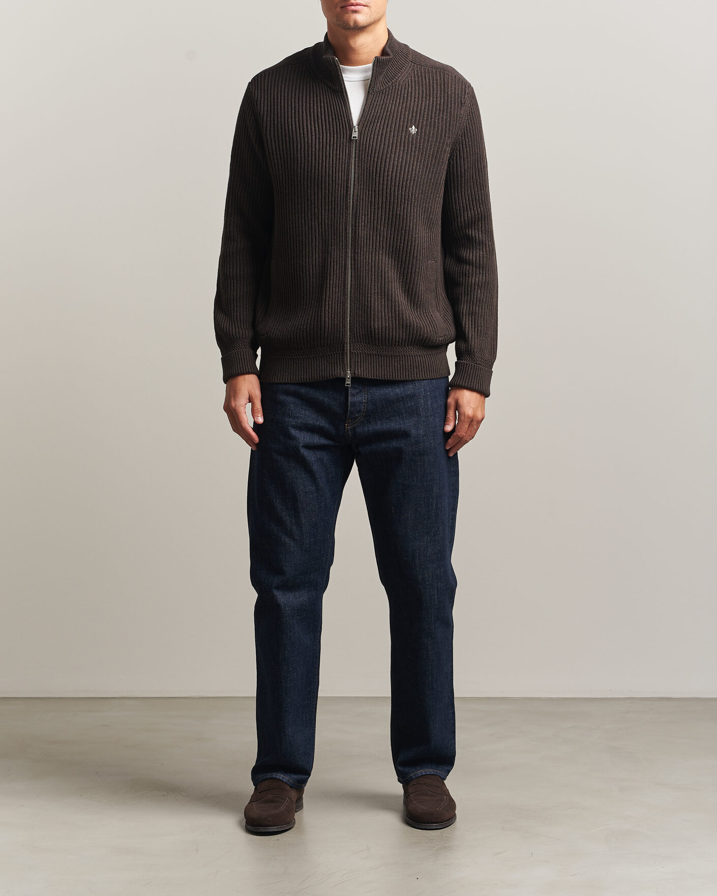 Herren | Pullover | Morris | Duncan Zip Cardigan Brown