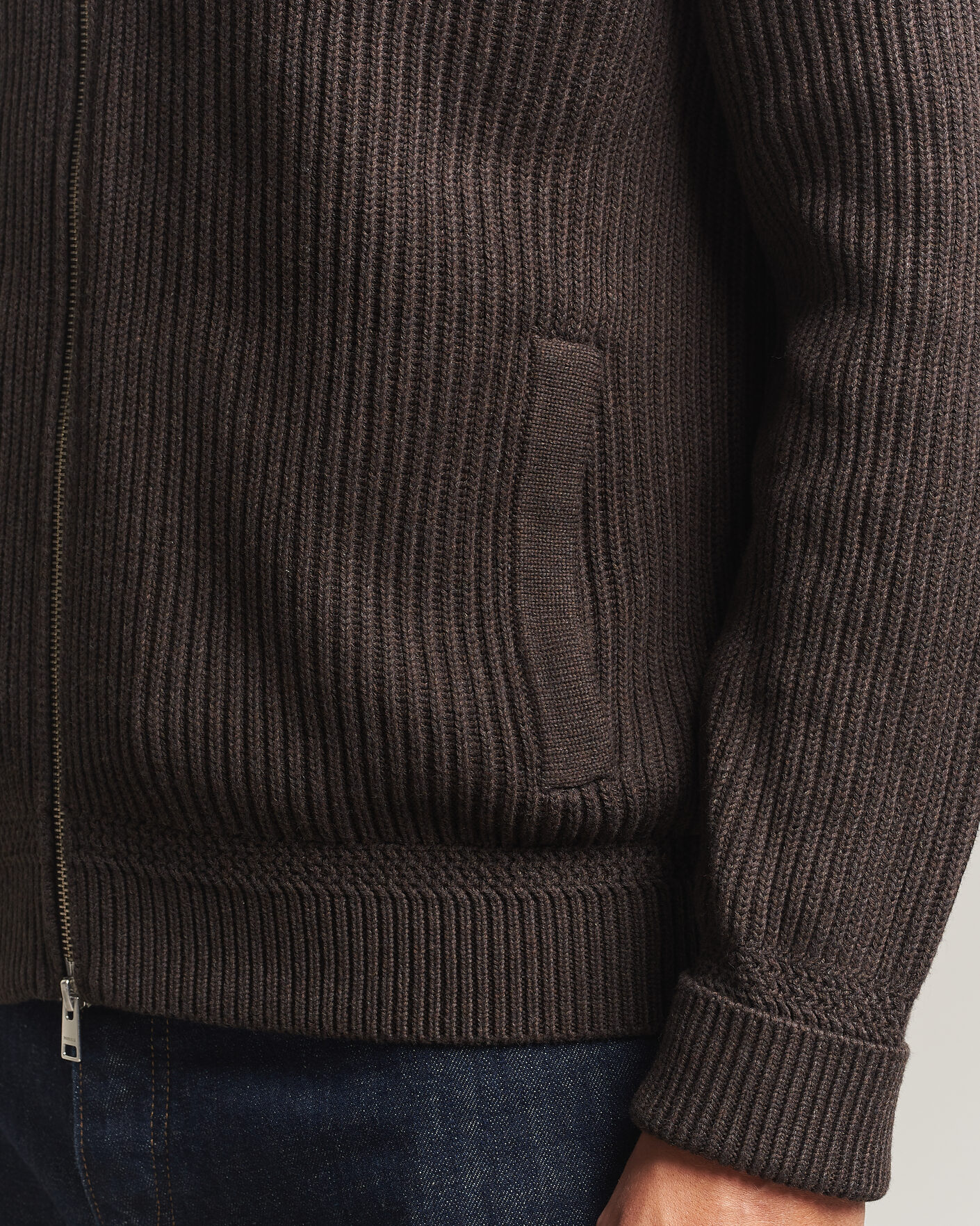 Herren | Pullover | Morris | Duncan Zip Cardigan Brown