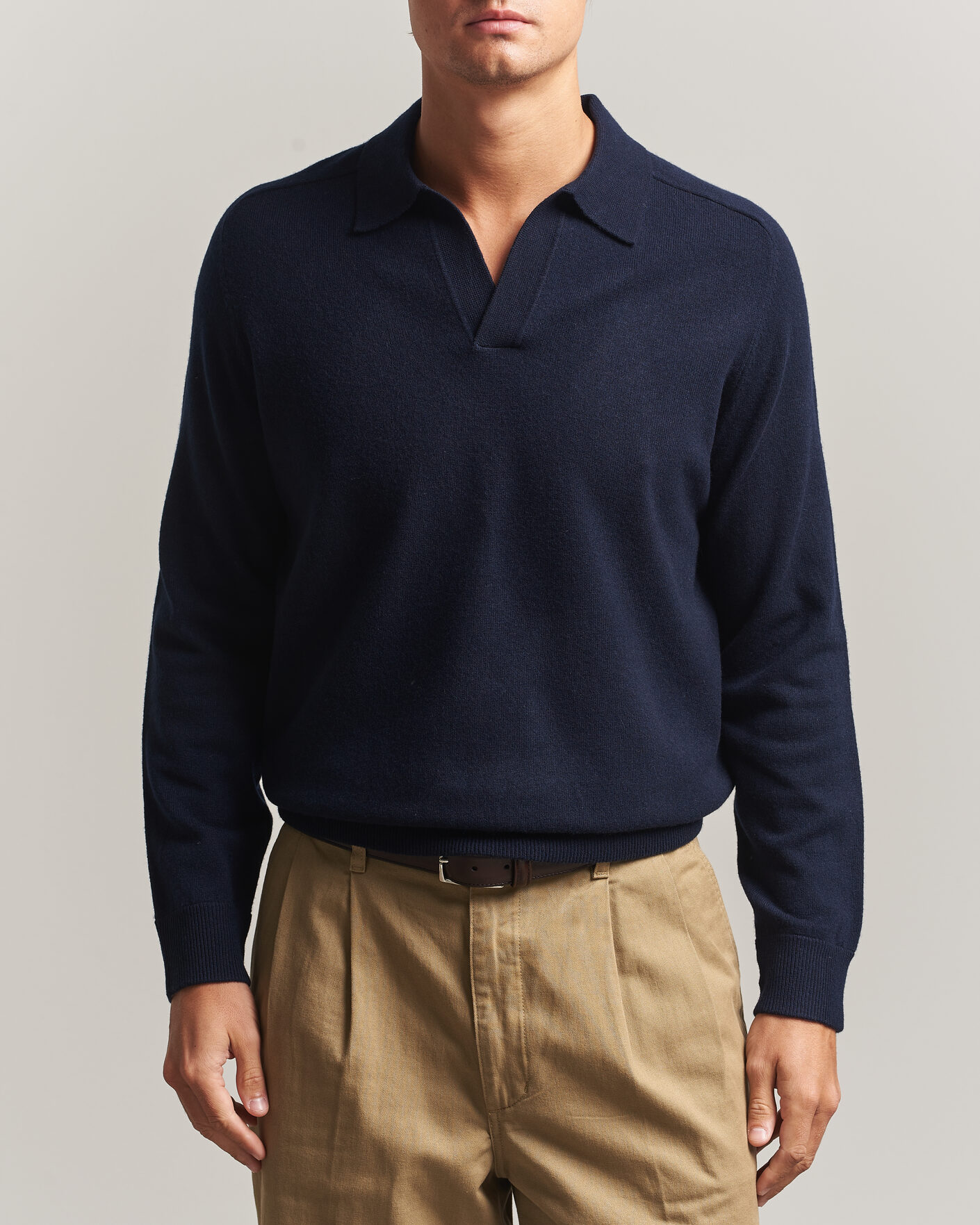 Herren | Pullover | Morris | Wilfred Cashmere Resort Polo Navy