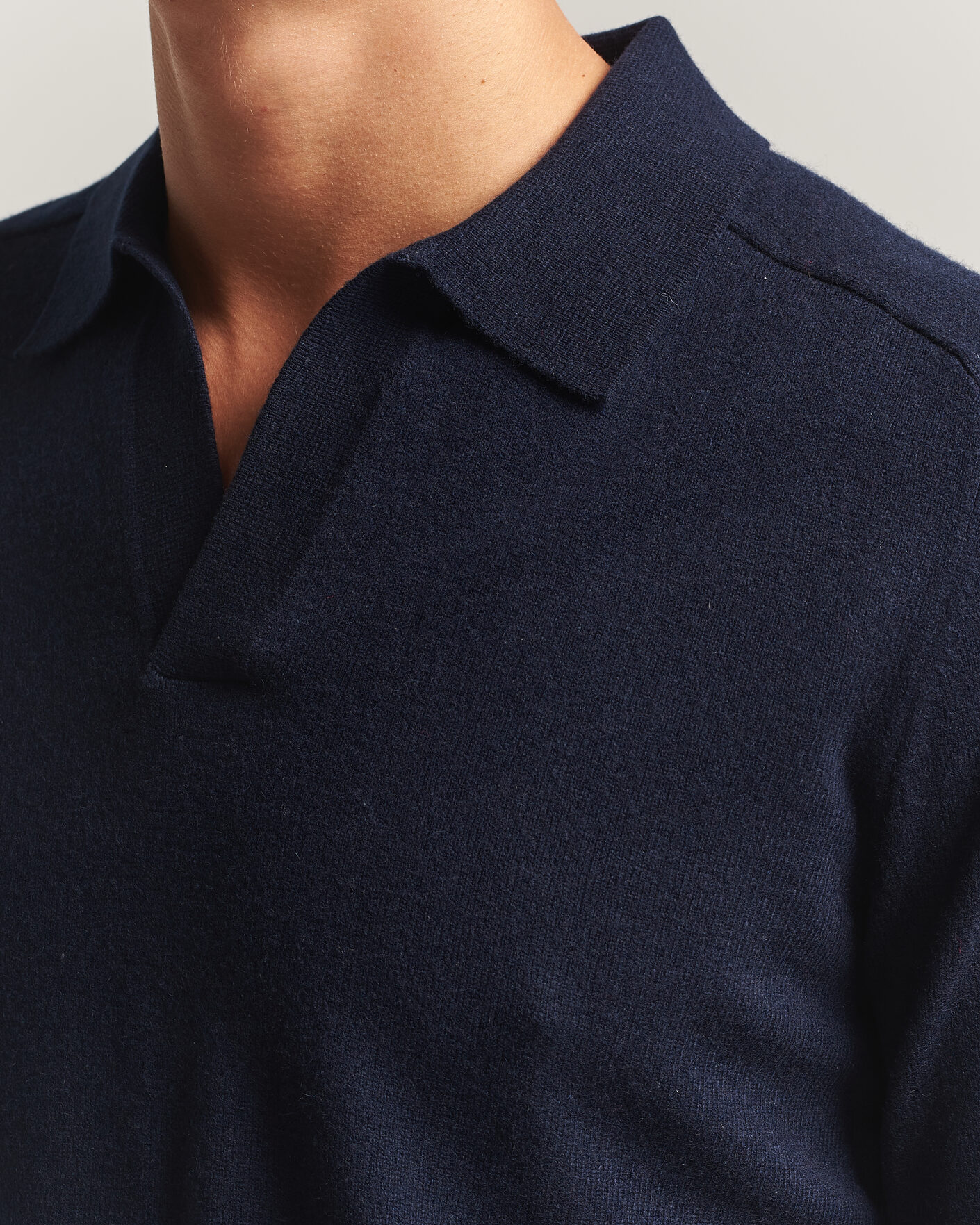 Herren | Pullover | Morris | Wilfred Cashmere Resort Polo Navy