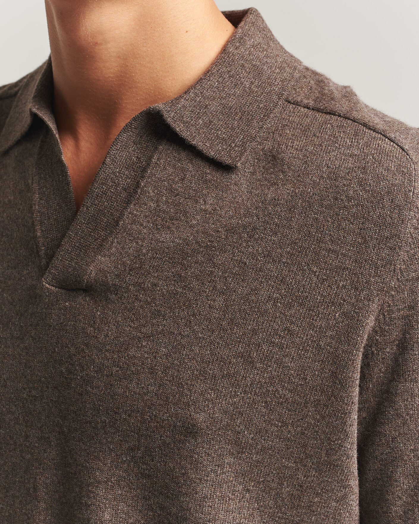 Herren | Pullover | Morris | Wilfred Cashmere Resort Polo Brown