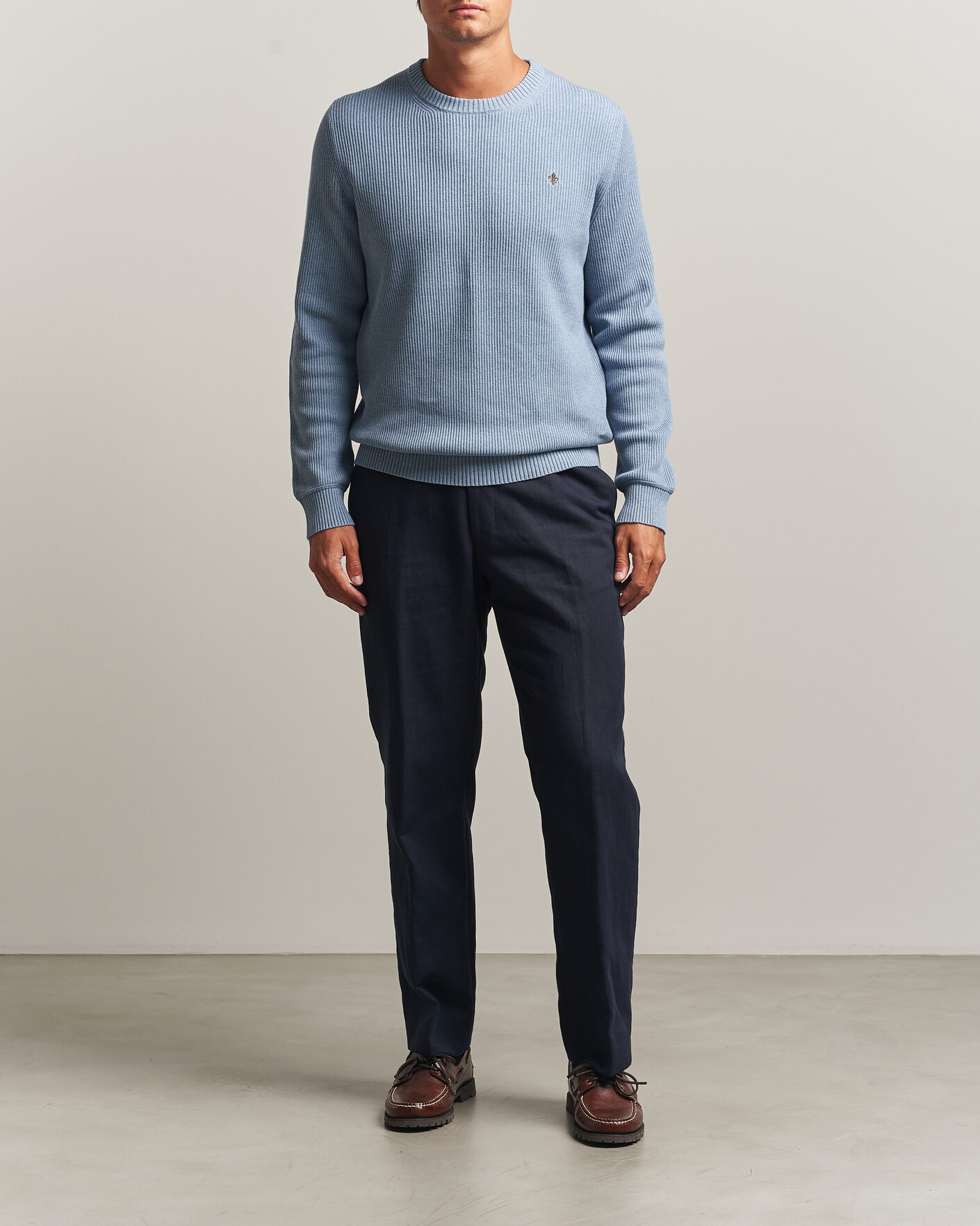 Herren | Pullover | Morris | Colin O-Neck Light Blue