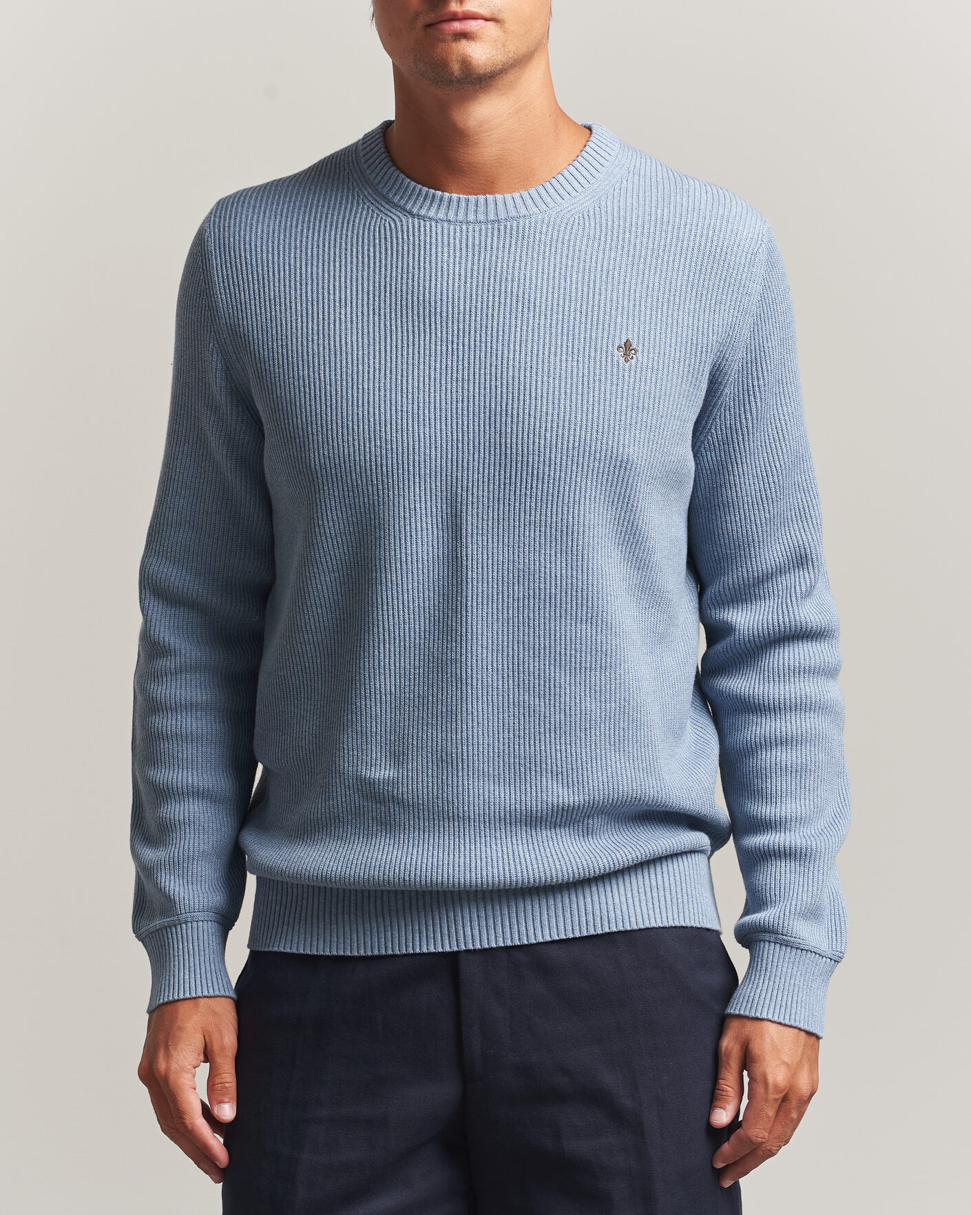 Herren | Pullover | Morris | Colin O-Neck Light Blue