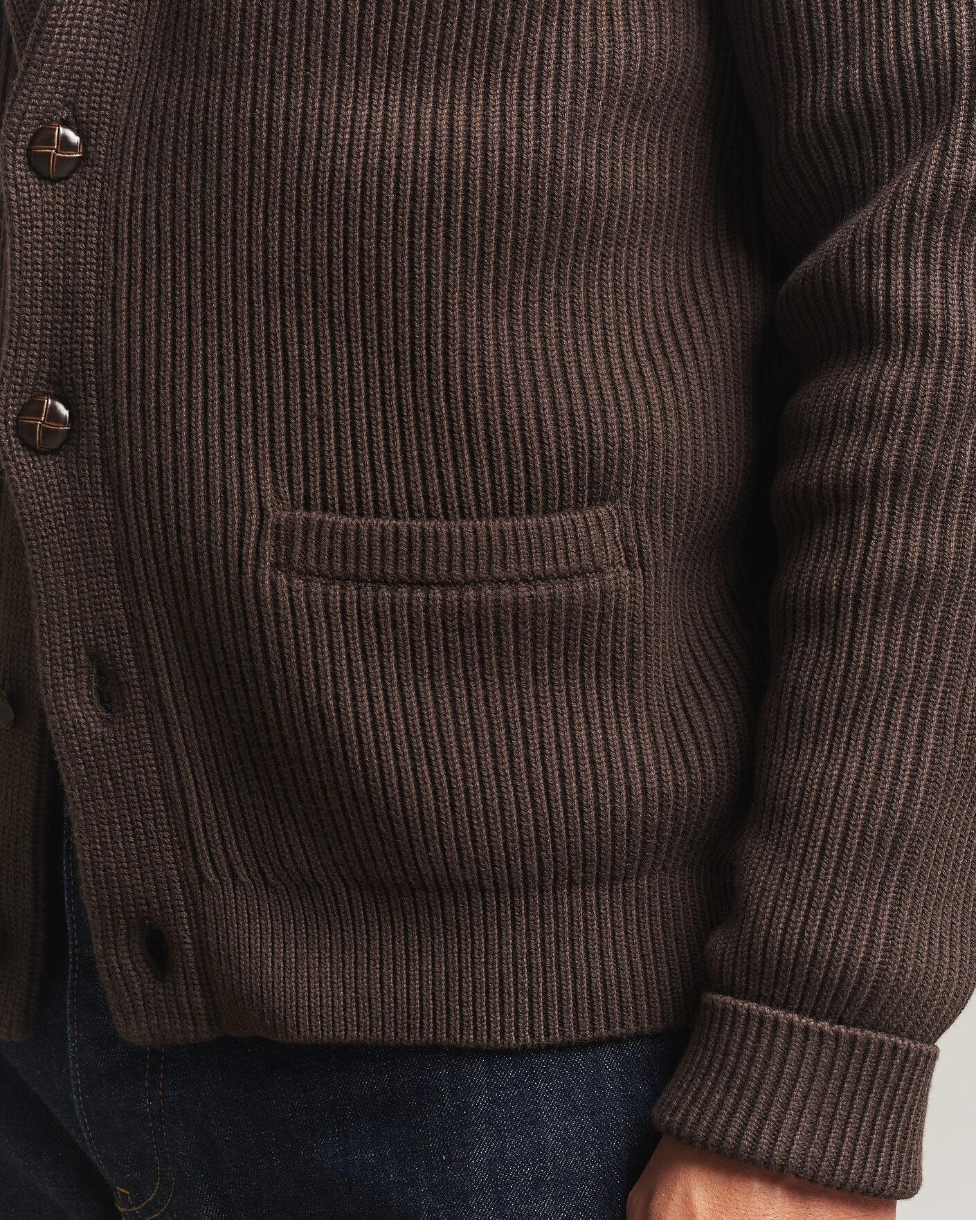 Herren | Pullover | Morris | Brayden Shawl Cardigan Brown