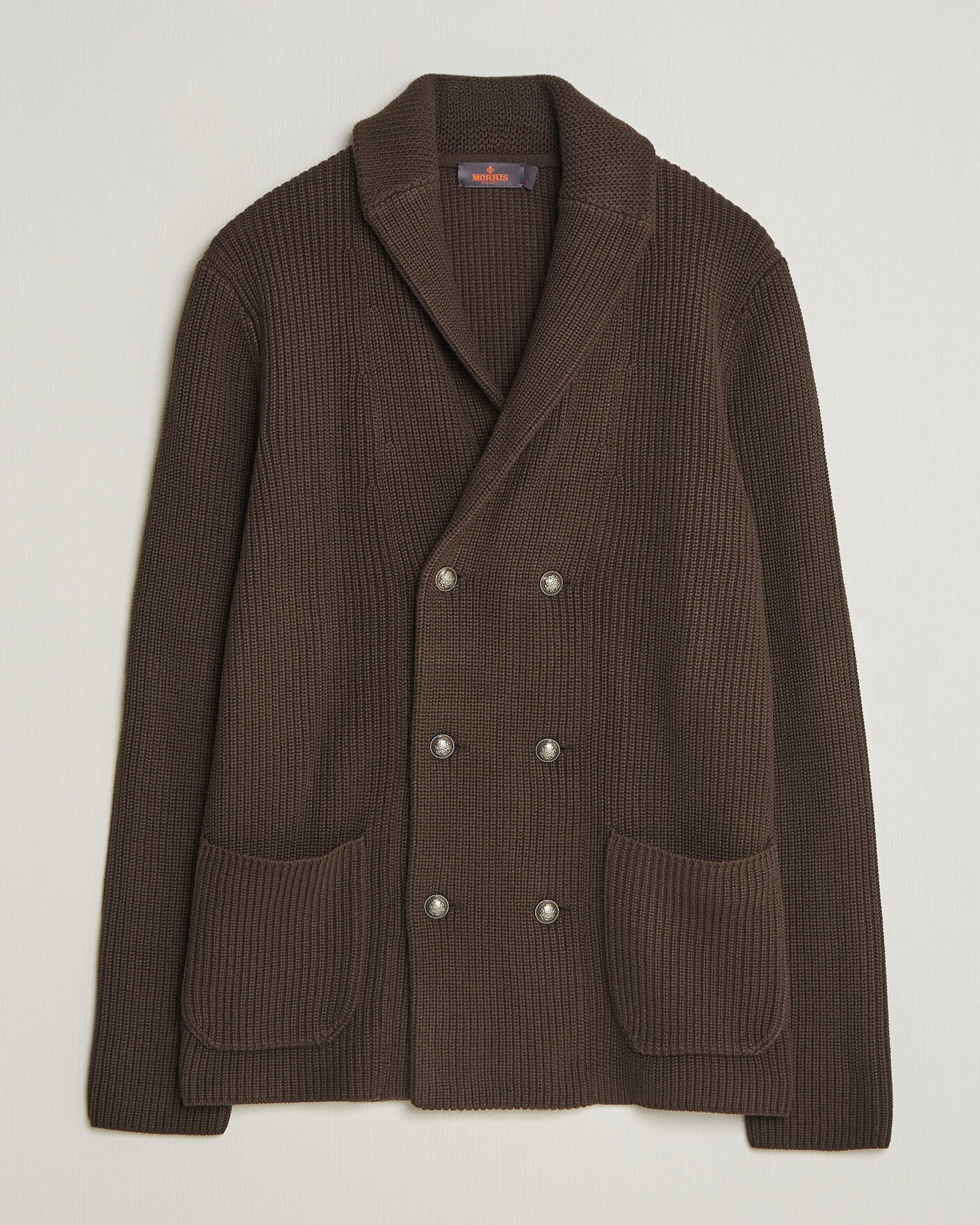 Herren | Pullover | Morris | Brayden DB Shawl Cardigan Brown