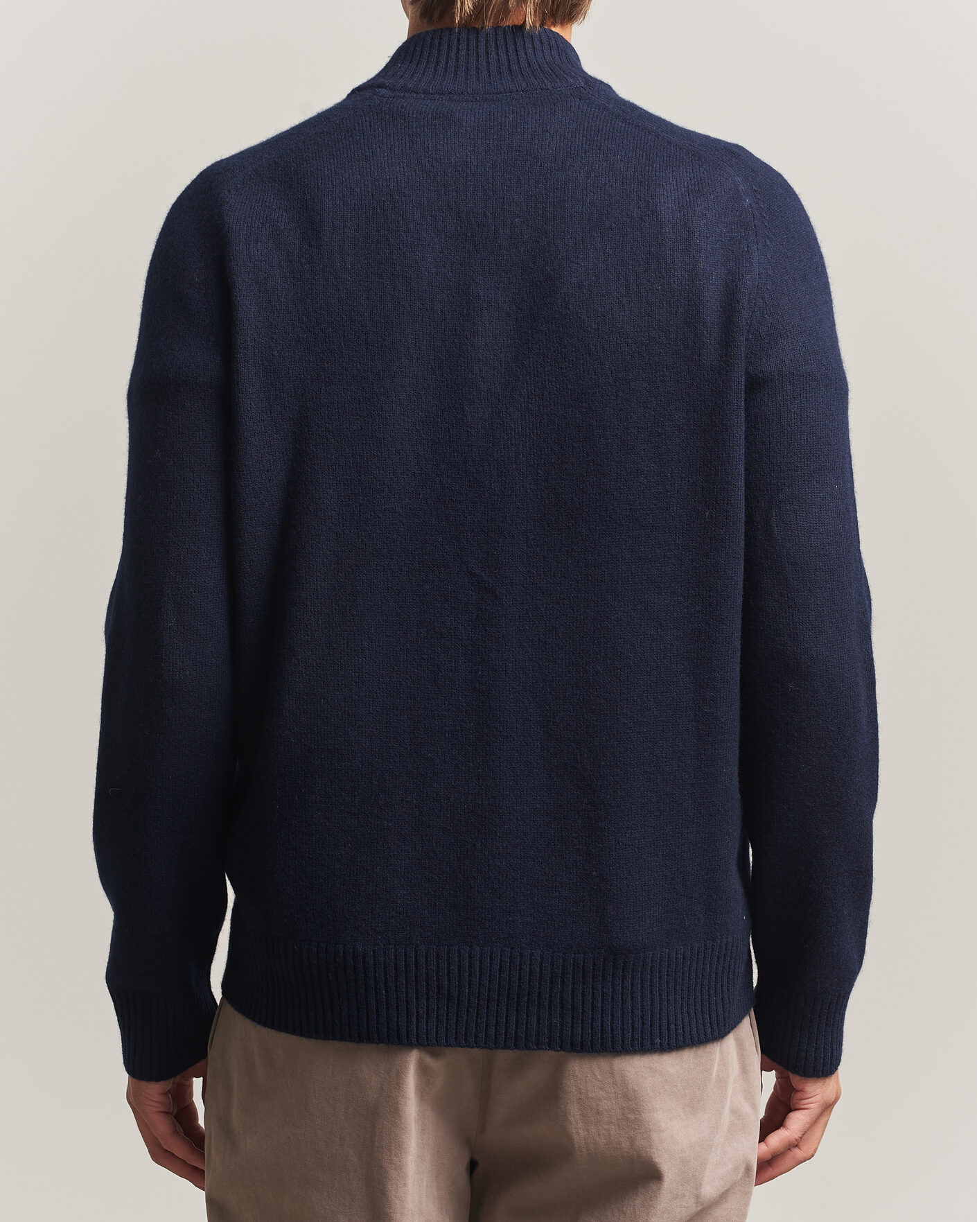 Herren | Pullover | Morris | Hertford Lambswool Half Zip Navy