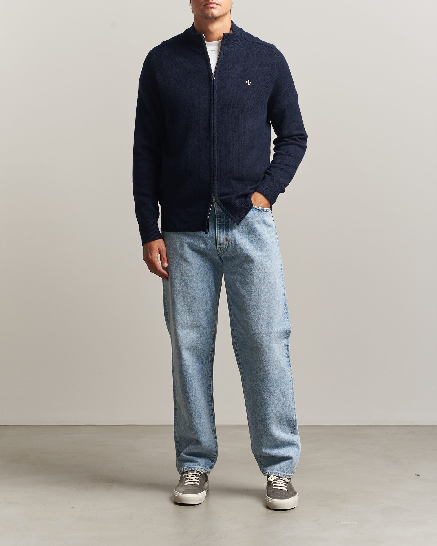 Herren | Pullover | Morris | Hertford Zip Cardigan Navy