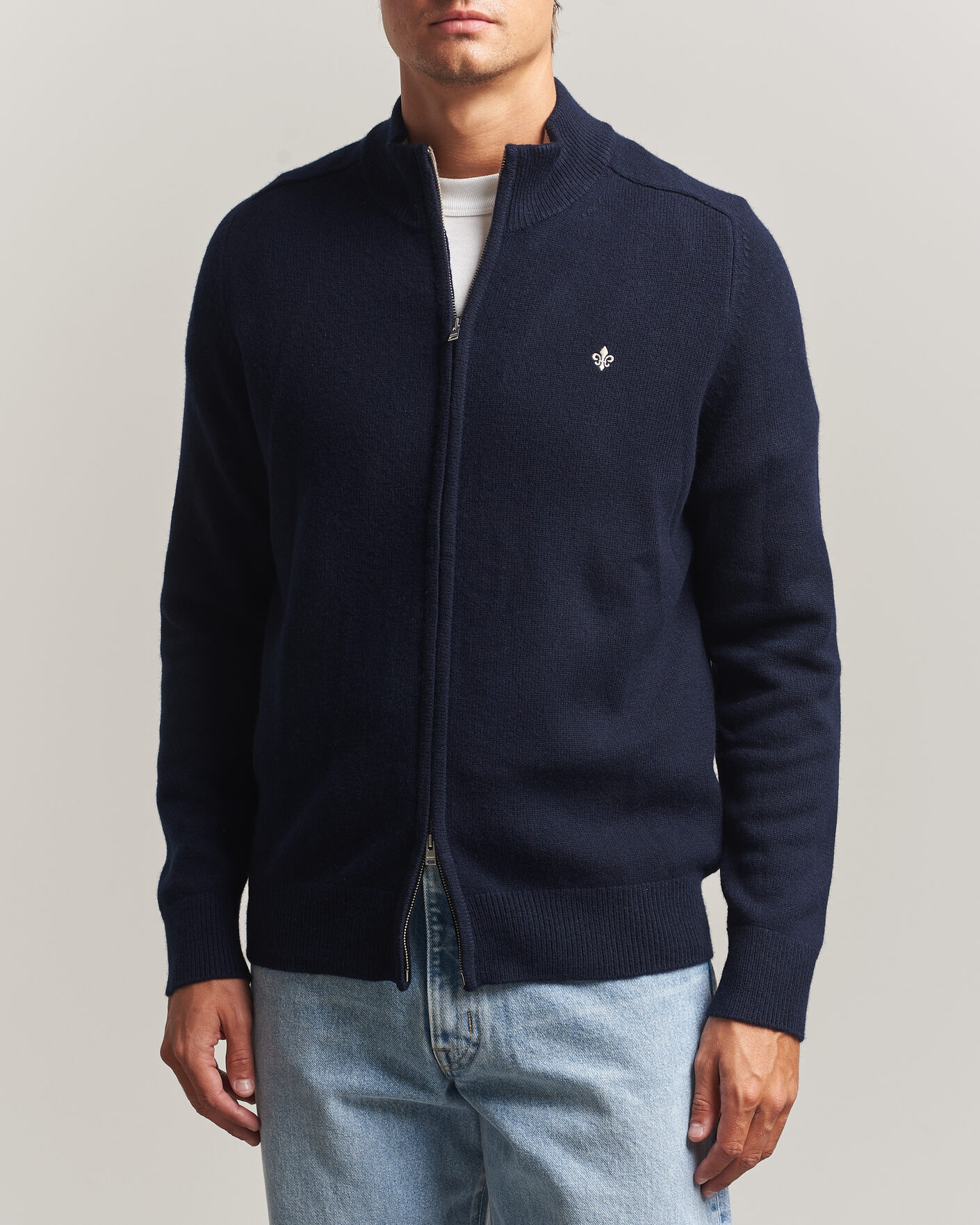 Herren | Pullover | Morris | Hertford Zip Cardigan Navy