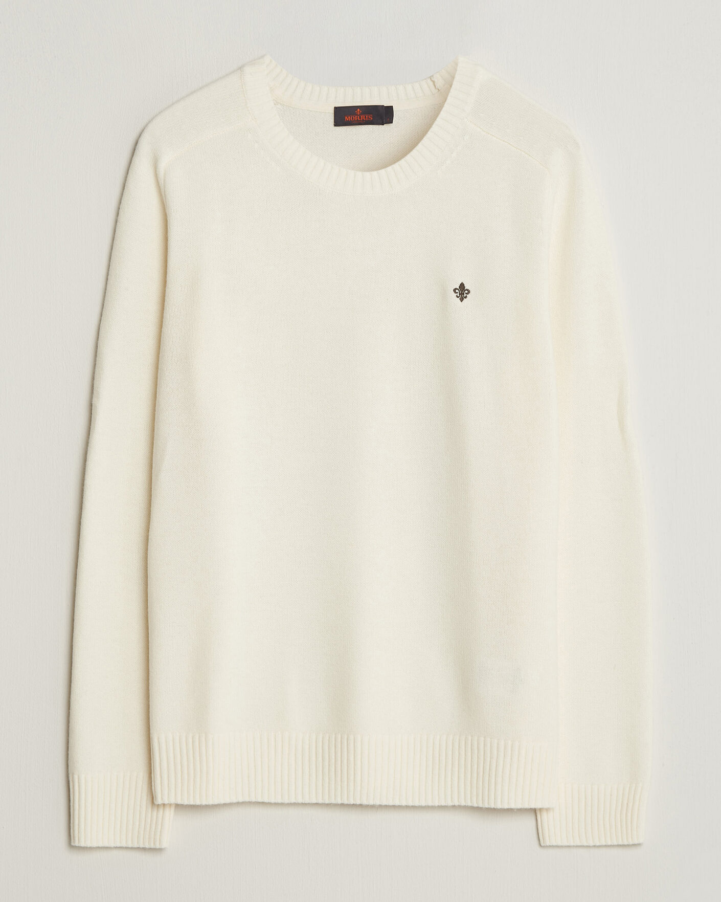 Herren | Pullover | Morris | Hertford Lambswool Crew Neck Off White