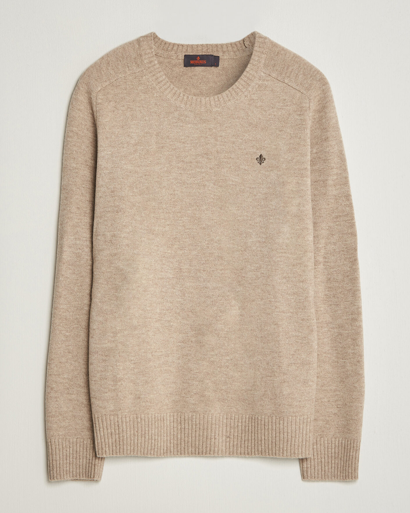 Herren | Pullover | Morris | Hertford Lambswool Crew Neck Khaki