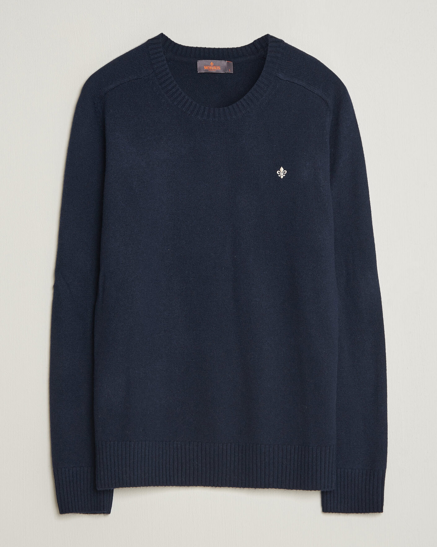 Herren | Pullover | Morris | Hertford Lambswool Crew Neck Navy