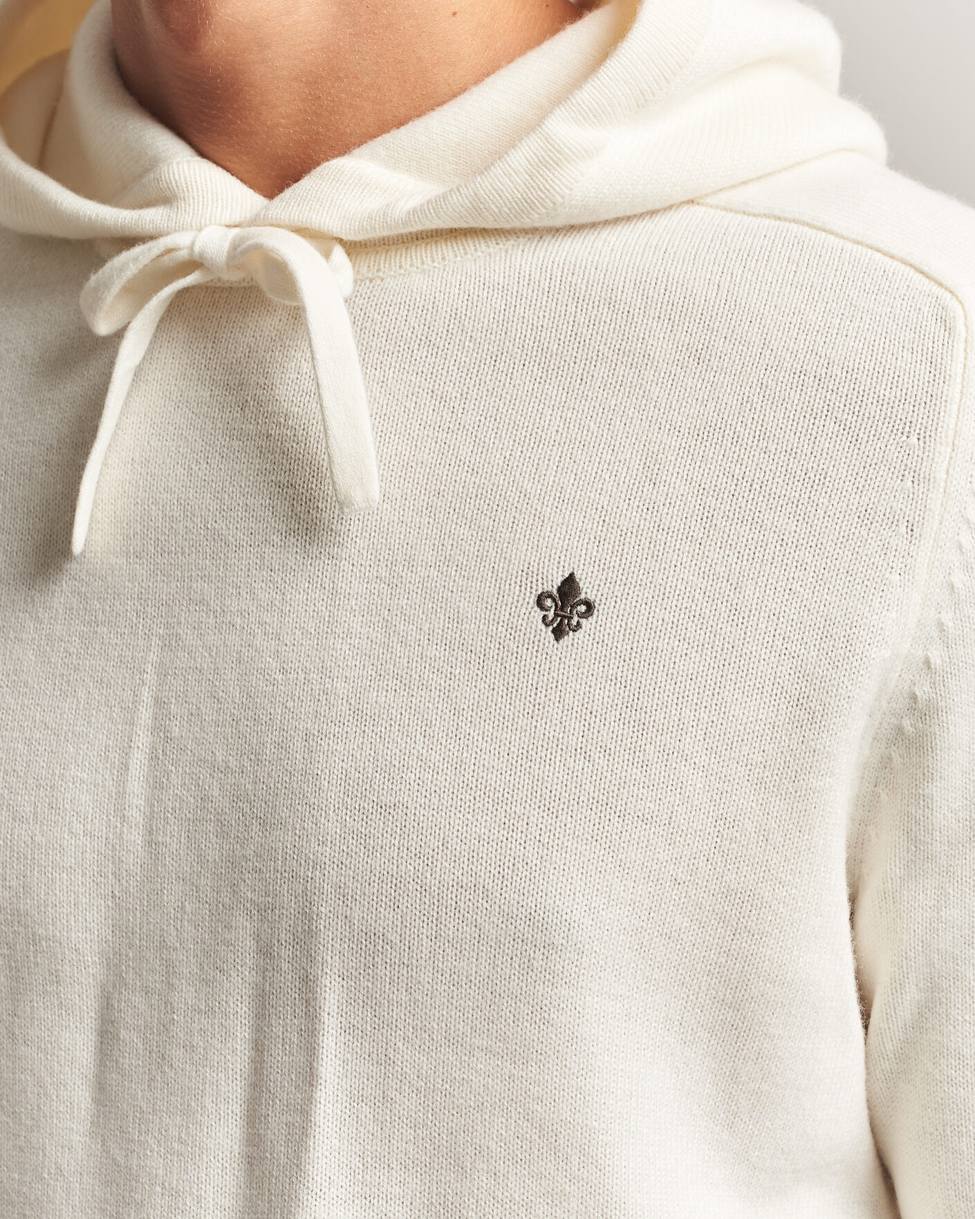 Herren | Pullover | Morris | Hertford Lambswool Hoodie Off White