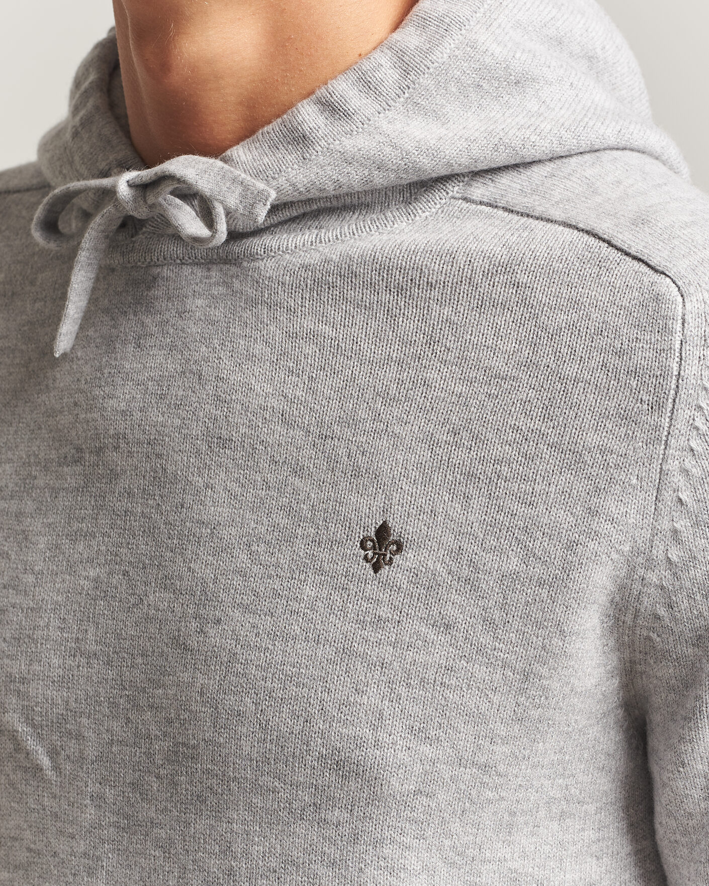 Herren | Pullover | Morris | Hertford Lambswool Hoodie Grey