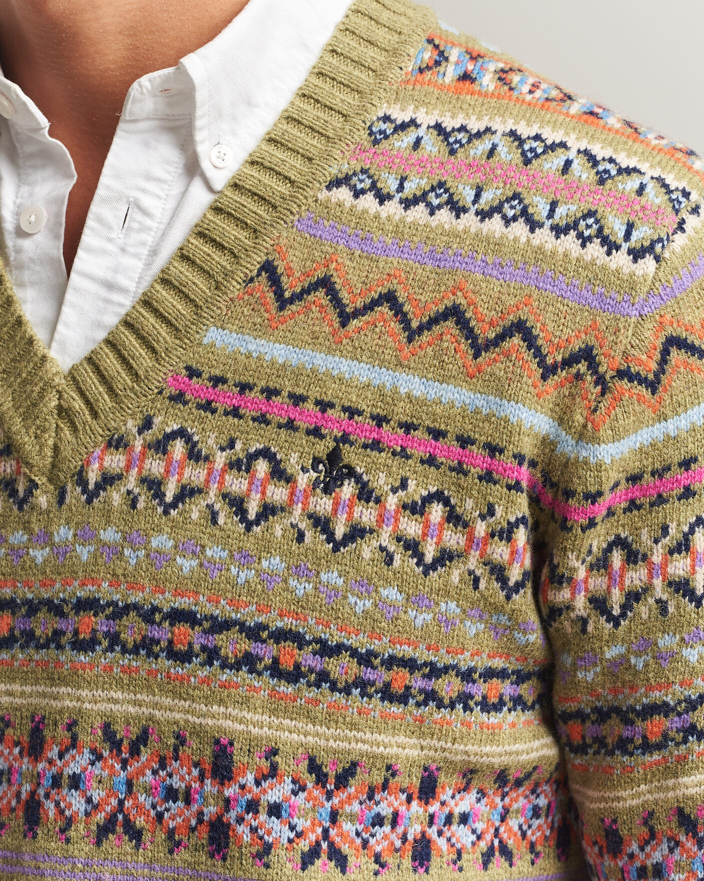 Herren | Pullover | Morris | Tavish V-Neck Olive