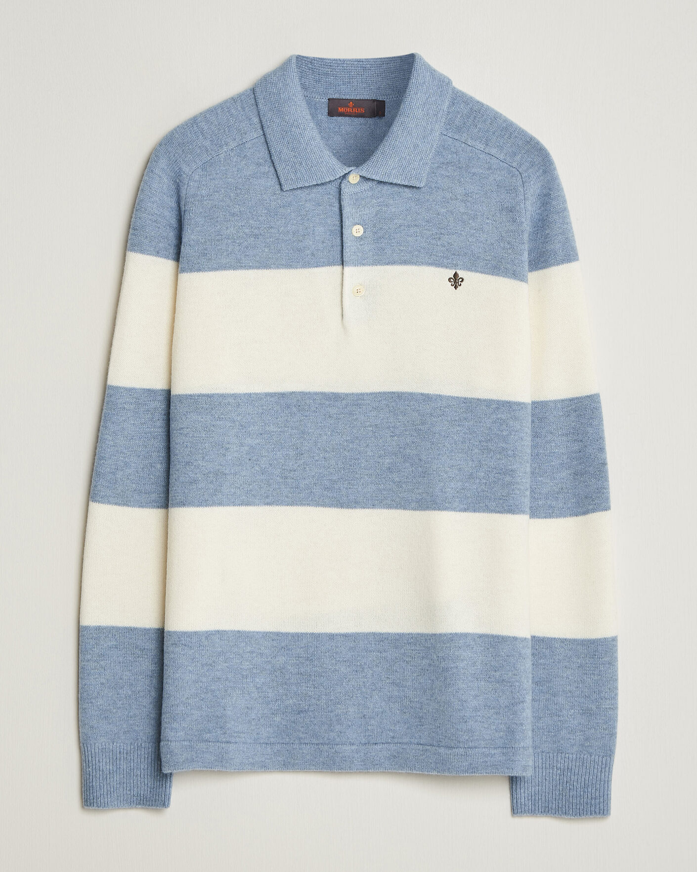 Herren | Pullover | Morris | Hertford Knitted Polo Blue