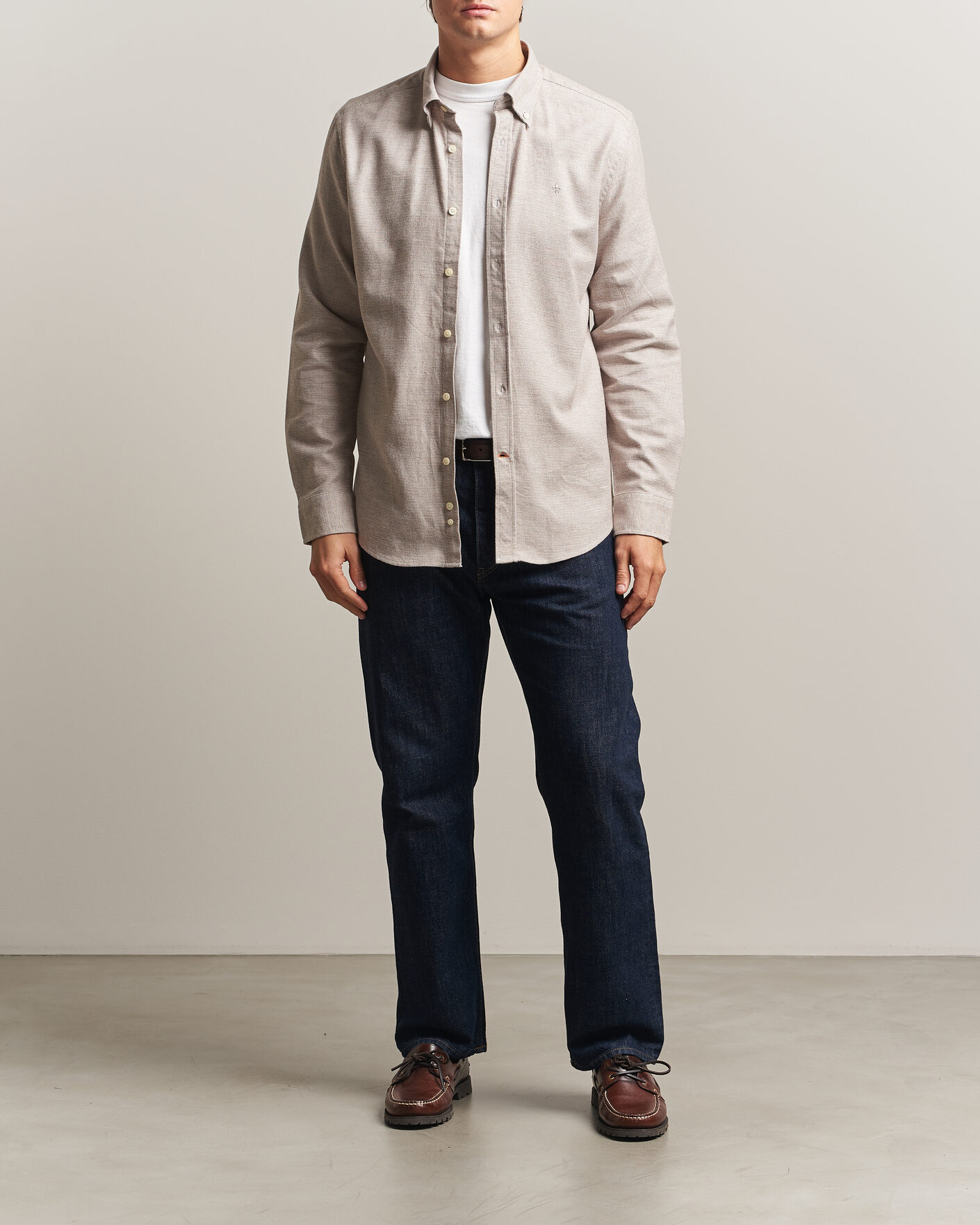 Herren | Hemden | Morris | Flannel Check Shirt Khaki