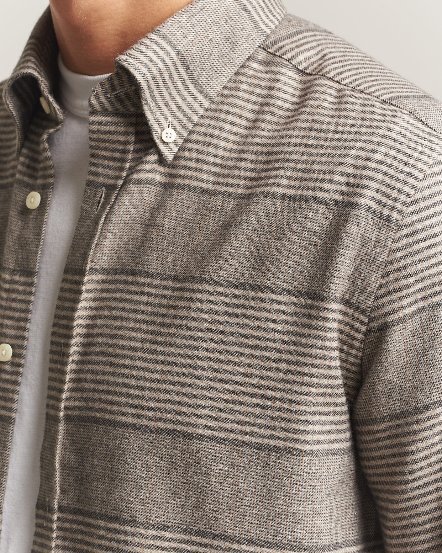 Herren | Hemden | Morris | Soft Lama Check Shirt Camel