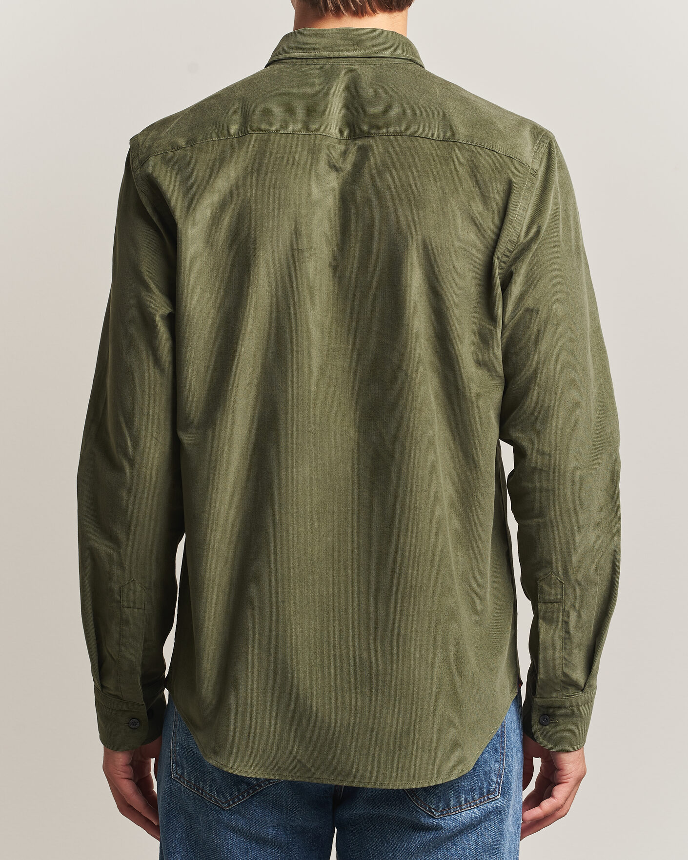 Herren | Hemden | Morris | Douglas Cord Shirt Olive