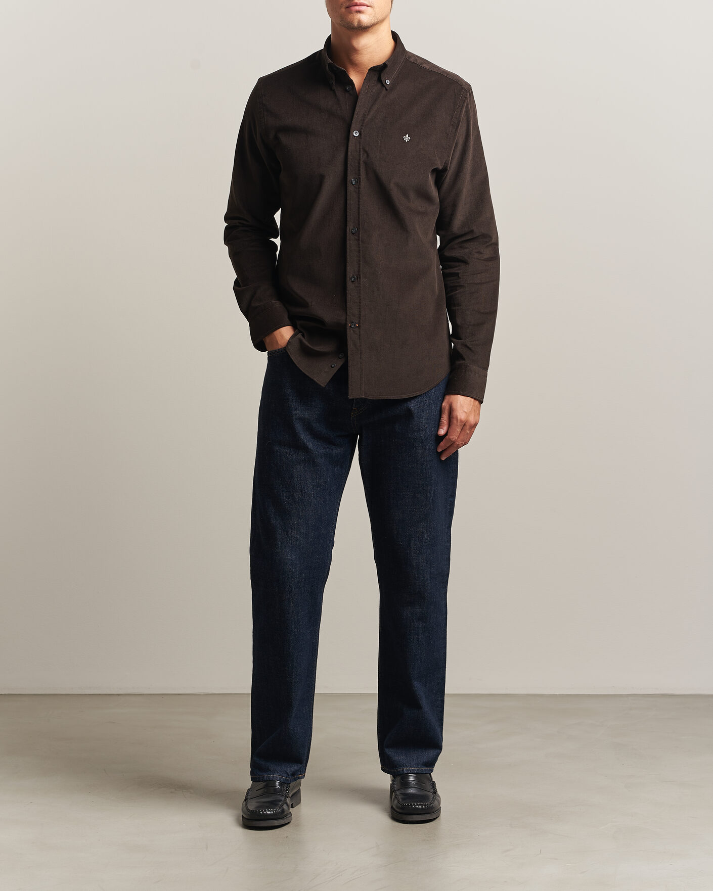 Herren | Hemden | Morris | Douglas Cord Shirt Brown