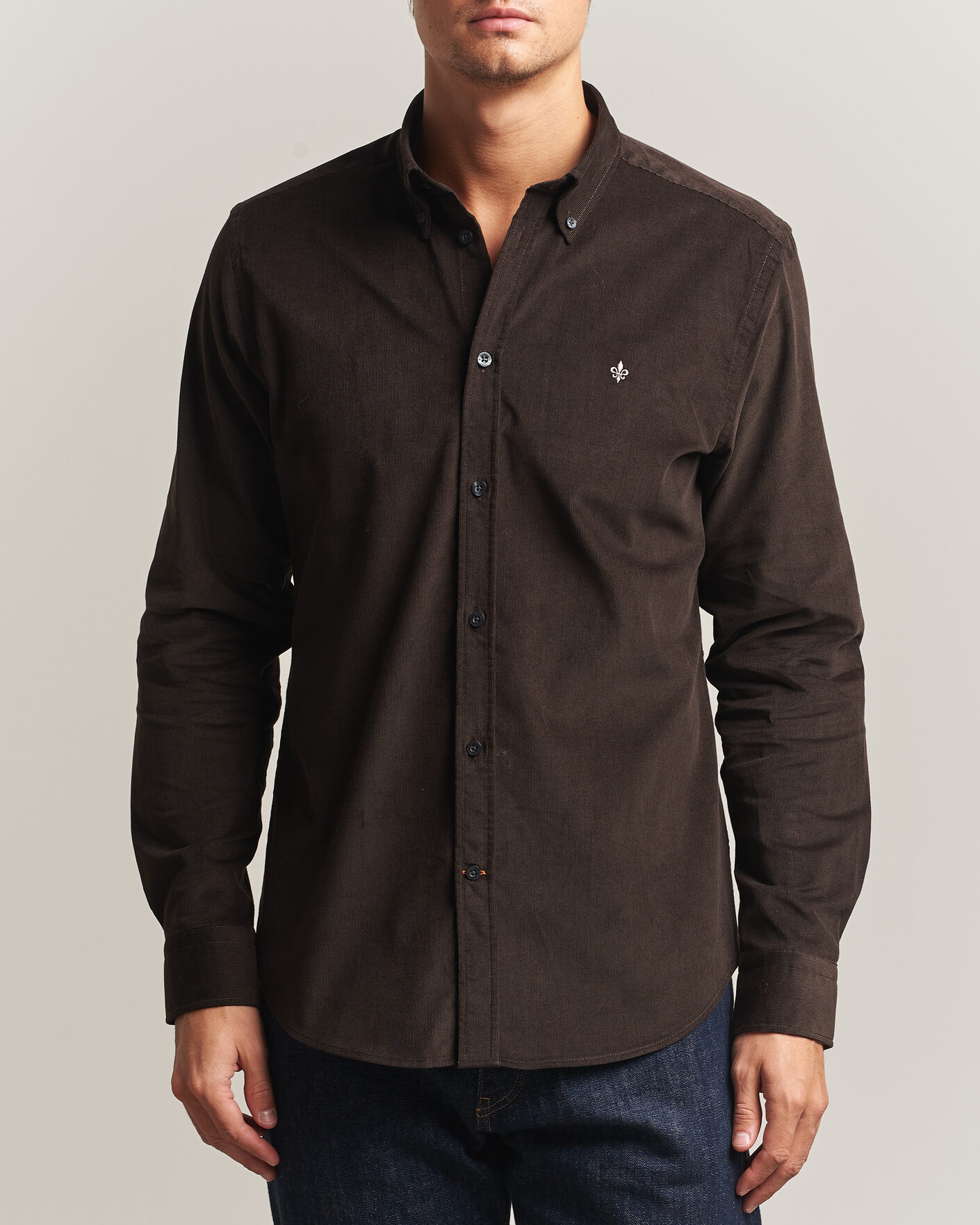 Herren | Hemden | Morris | Douglas Cord Shirt Brown