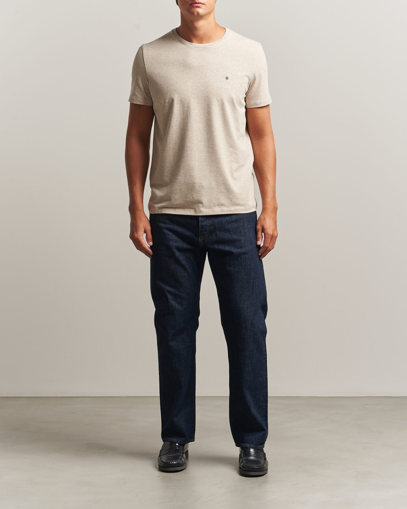 Herren | T-Shirts | Morris | James Crew Neck T-Shirt Khaki