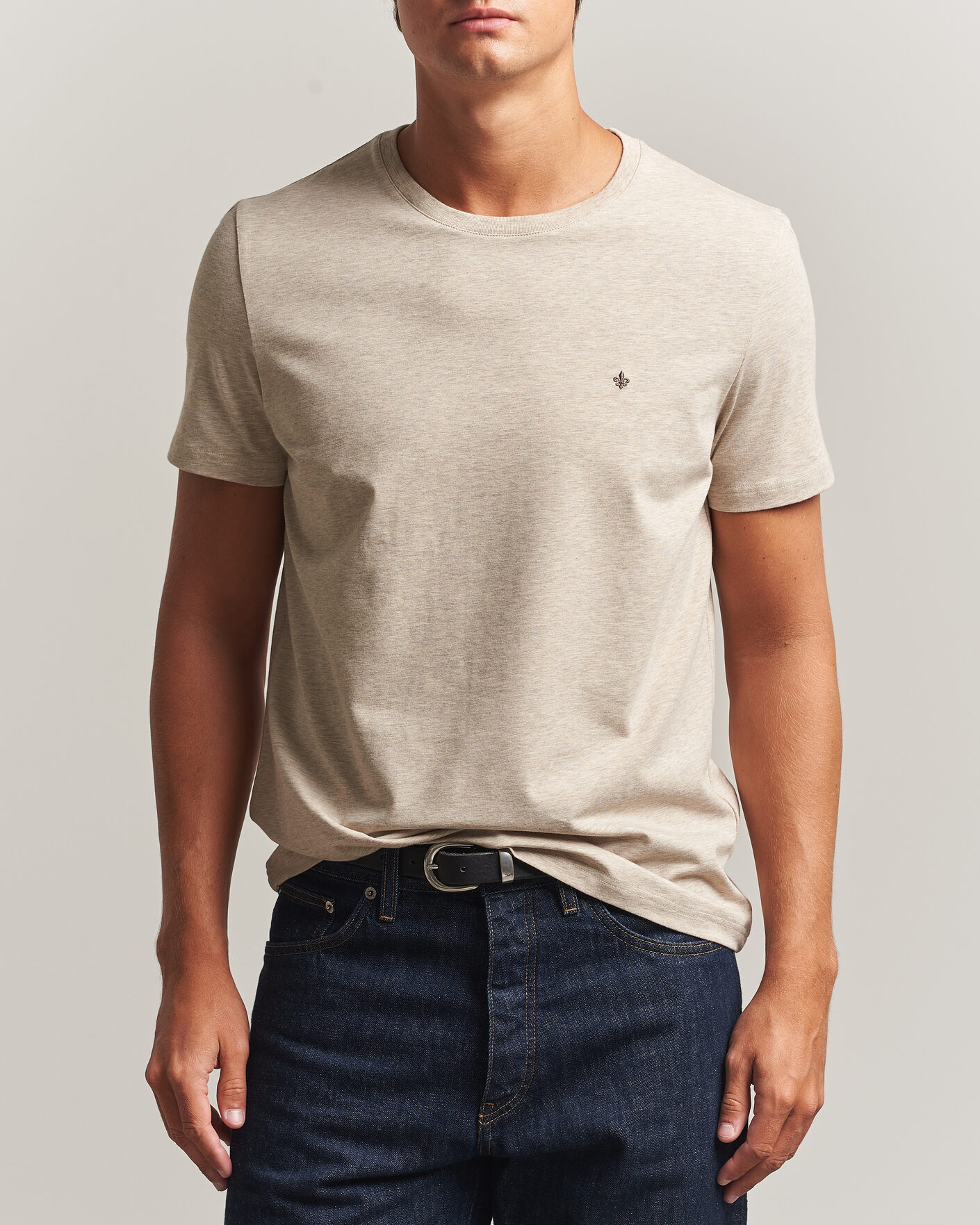 Herren | T-Shirts | Morris | James Crew Neck T-Shirt Khaki