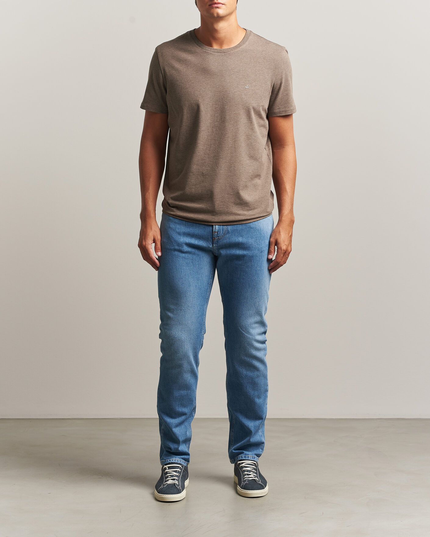 Herren | T-Shirts | Morris | James Crew Neck T-Shirt Brown