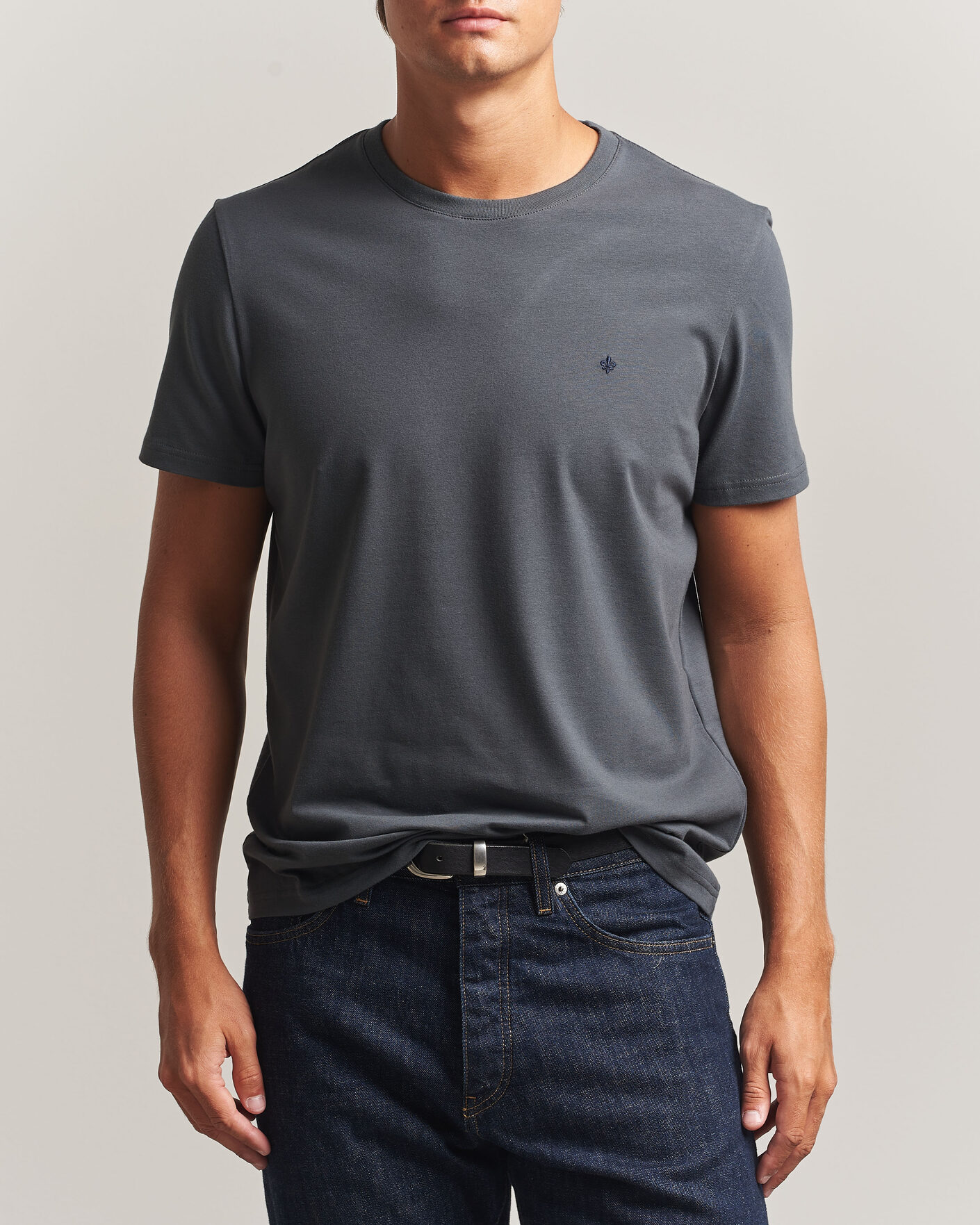 Herren | T-Shirts | Morris | James Crew Neck T-Shirt Grey