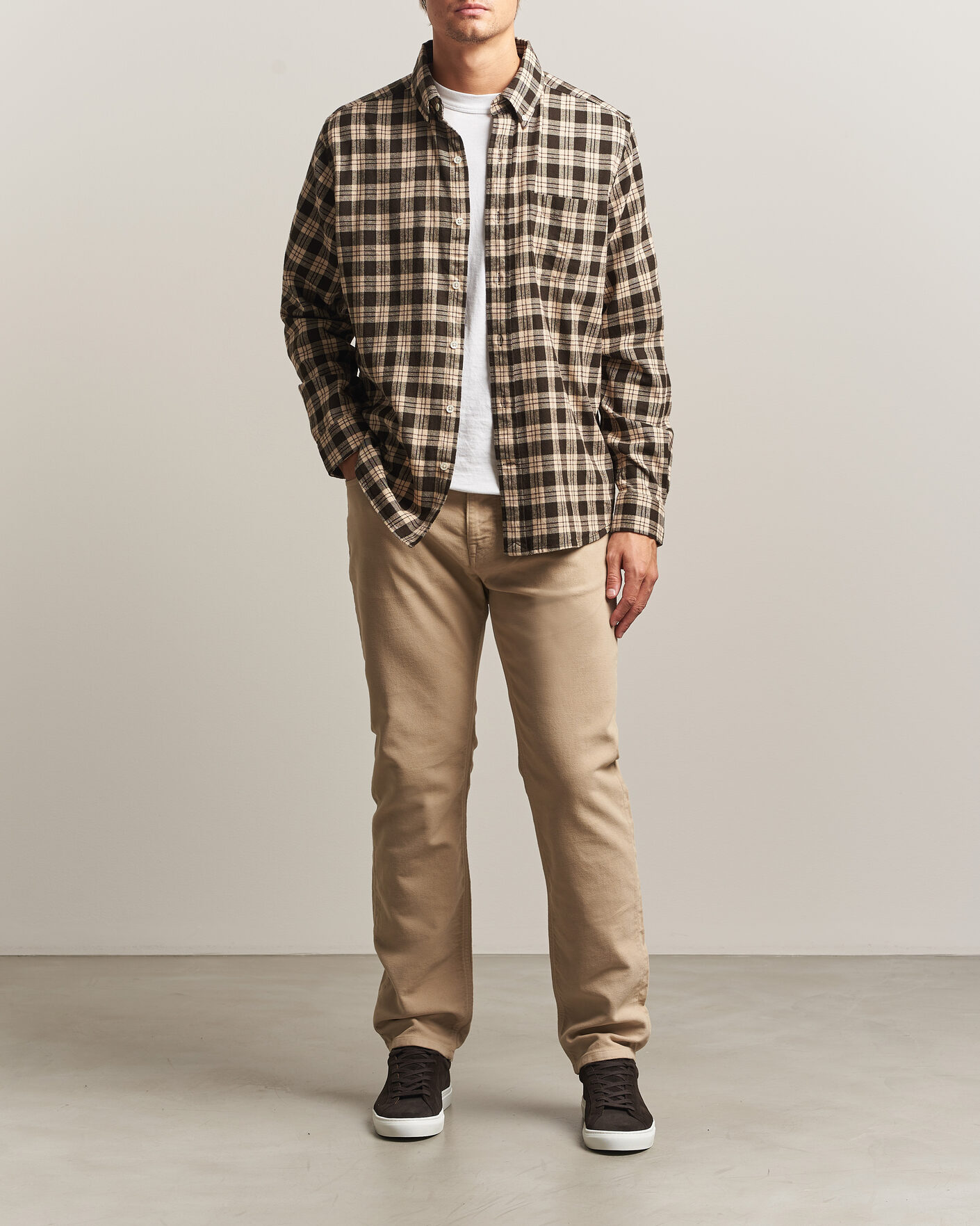 Herren | Hosen | Morris | James Winter Twill 5-Pocket Pants Khaki