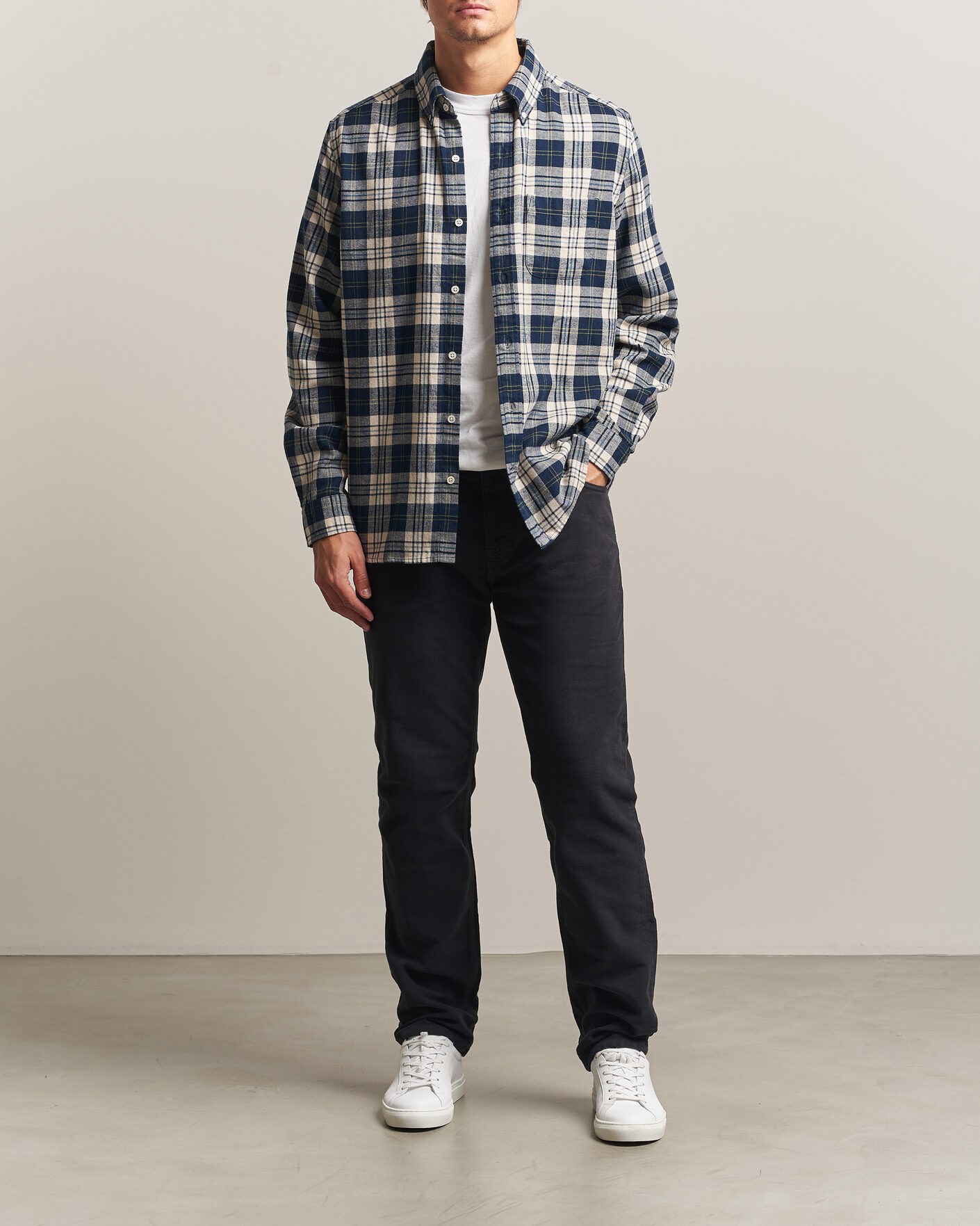 Herren | Hosen | Morris | James Winter Twill 5-Pocket Pants Blue