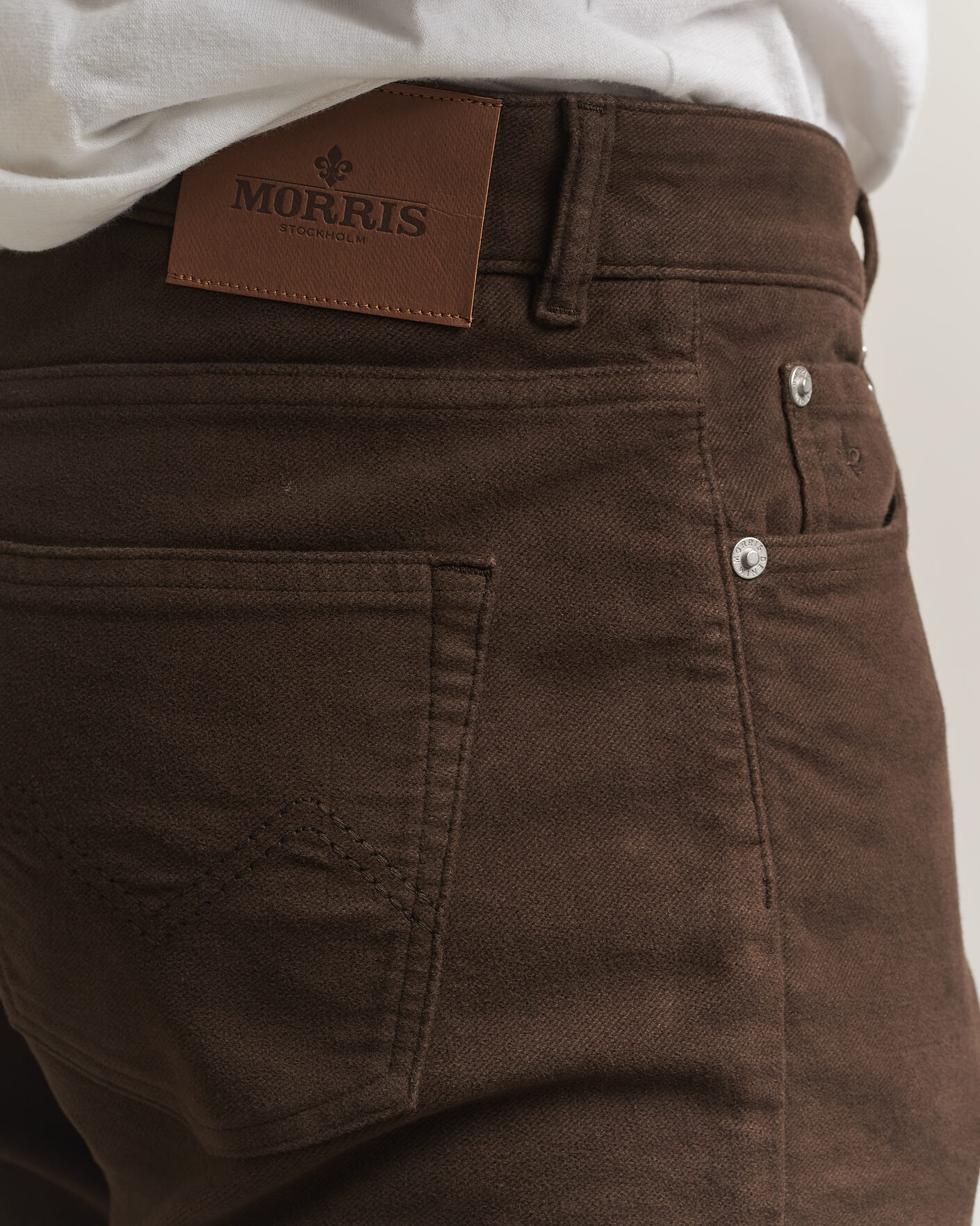Herren | Hosen | Morris | James Winter Twill 5-Pocket Pants Brown