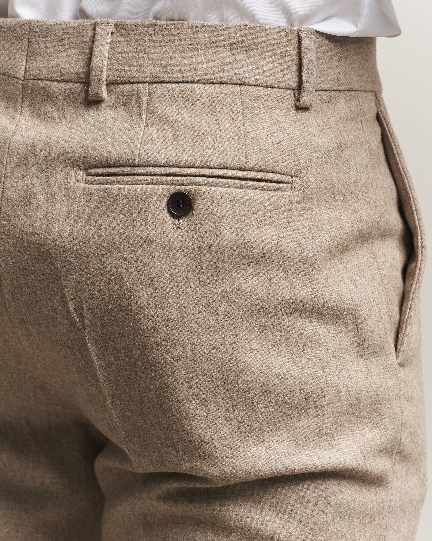 Herren | Hosen | Morris | Flannel Suit Trousers Khaki