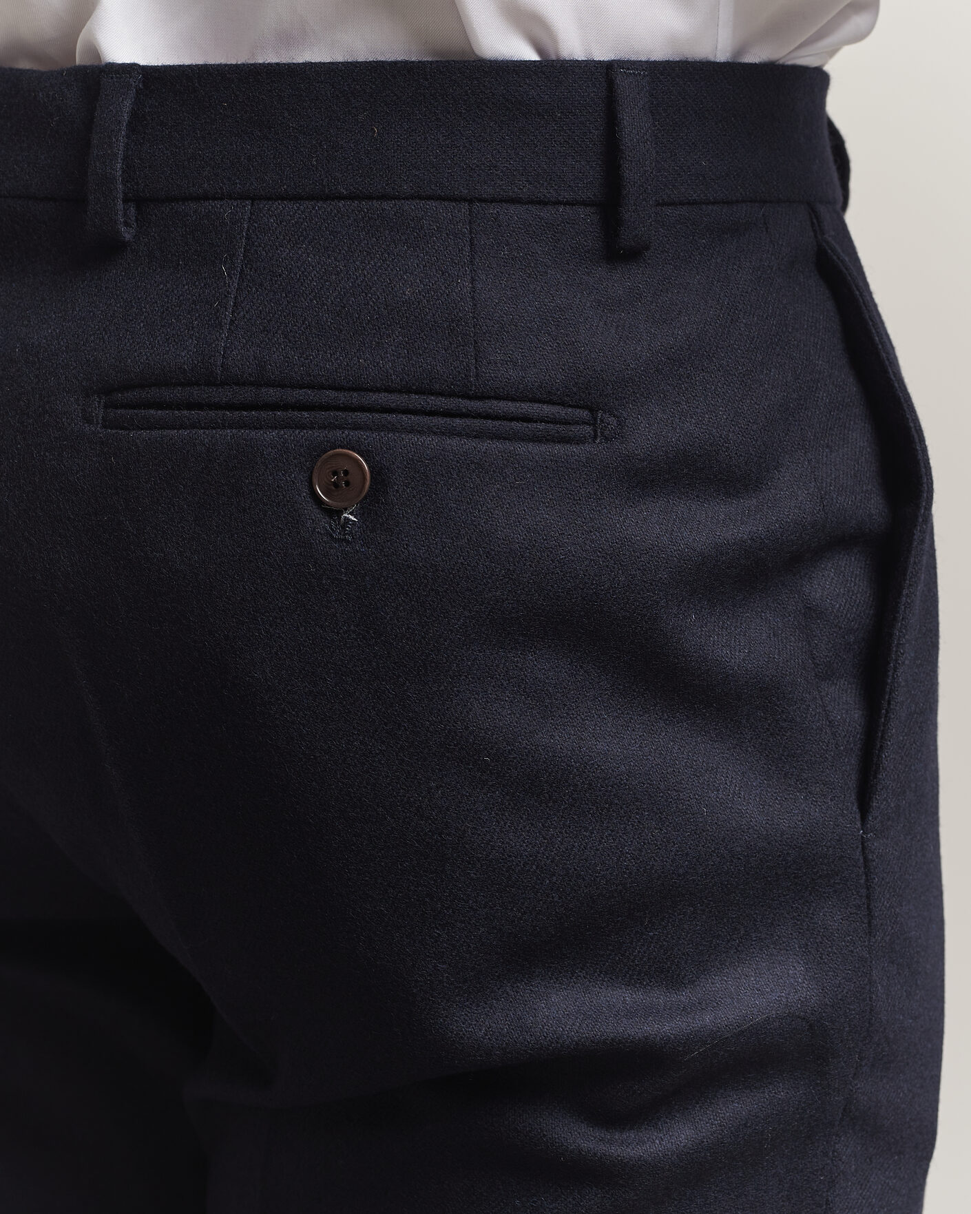 Herren | Hosen | Morris | Flannel Suit Trousers Navy
