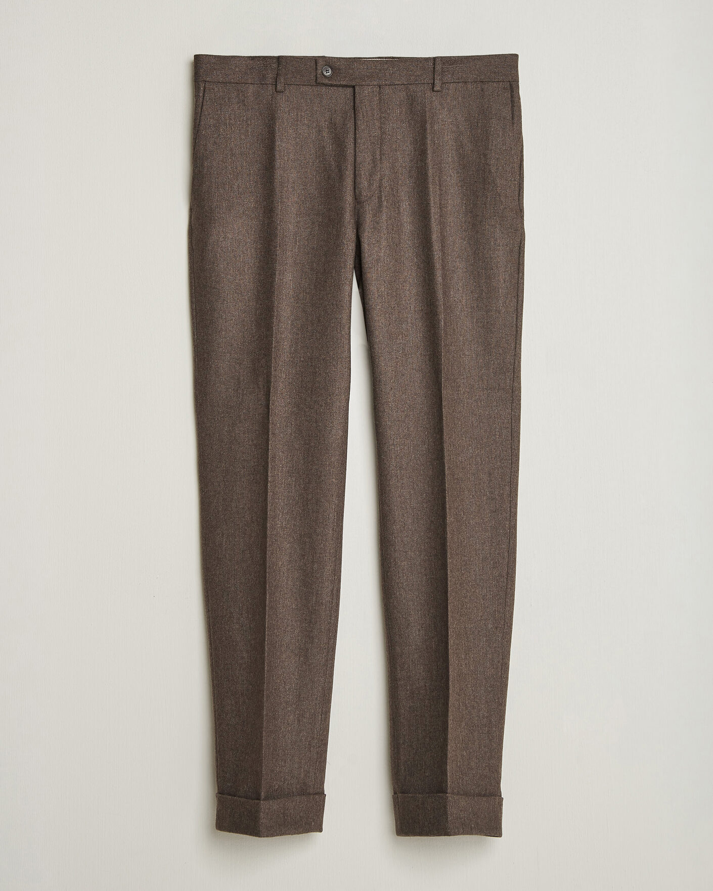 Herren | Hosen | Morris | Flannel Suit Trousers Brown